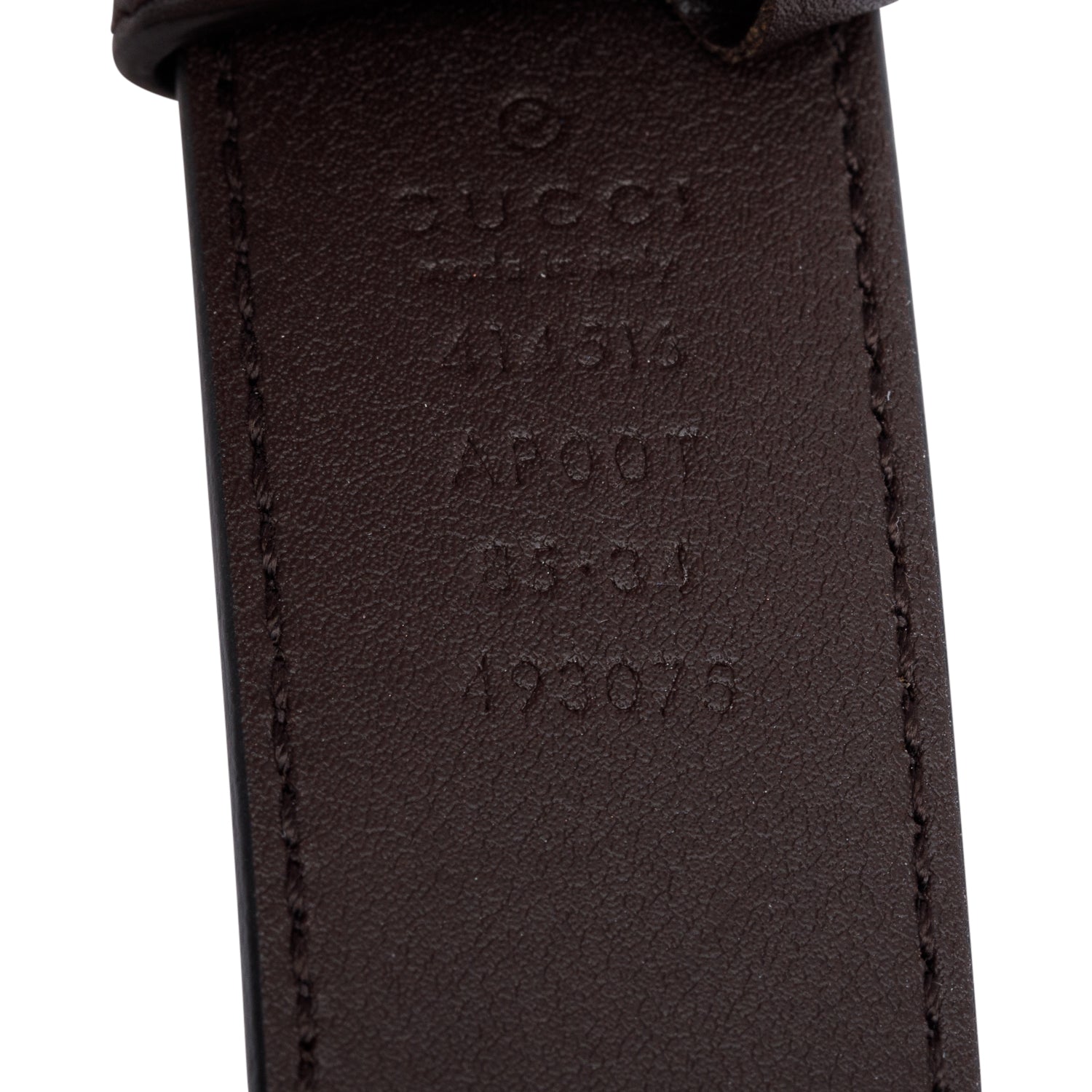 Gucci Black Leather GG Marmont Thin Belt, 85 34