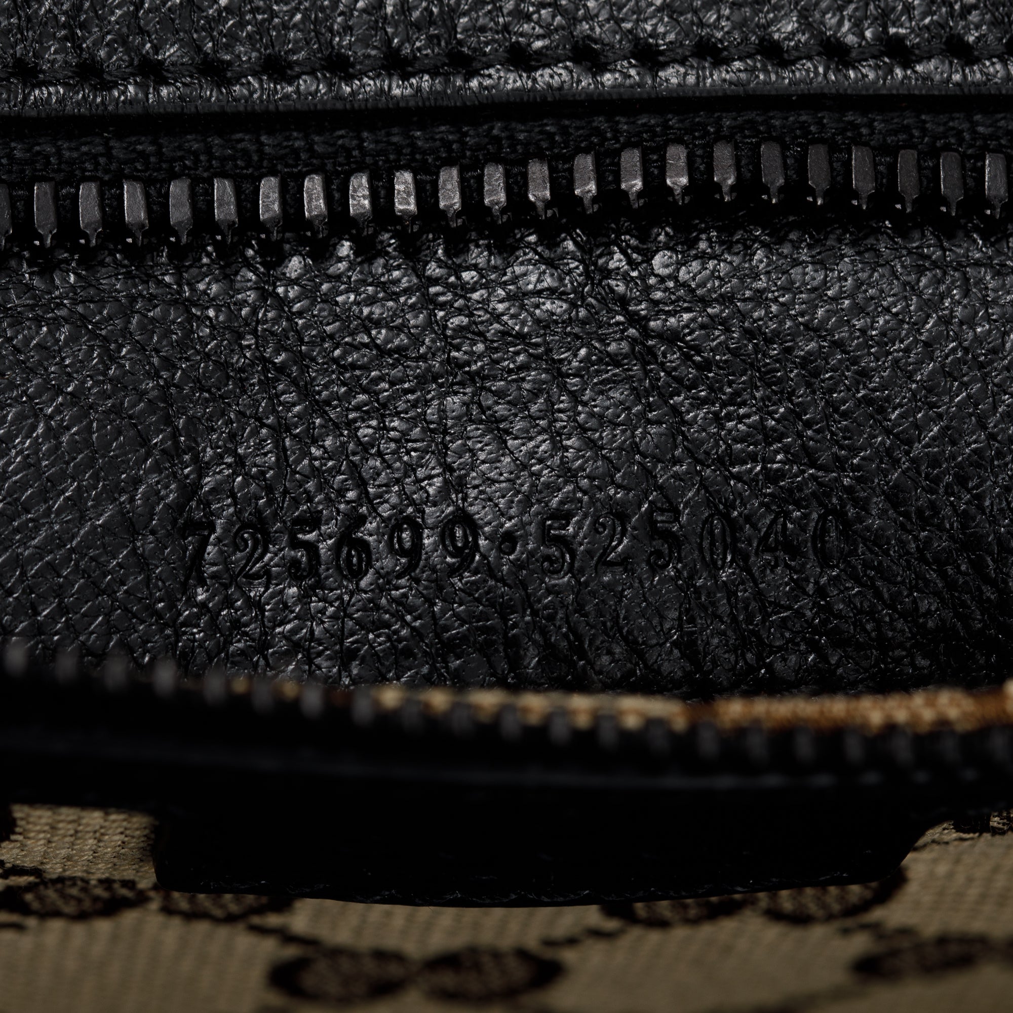 Gucci Black Leather Large Duffle Bag with Tonal Double G w/ Strap