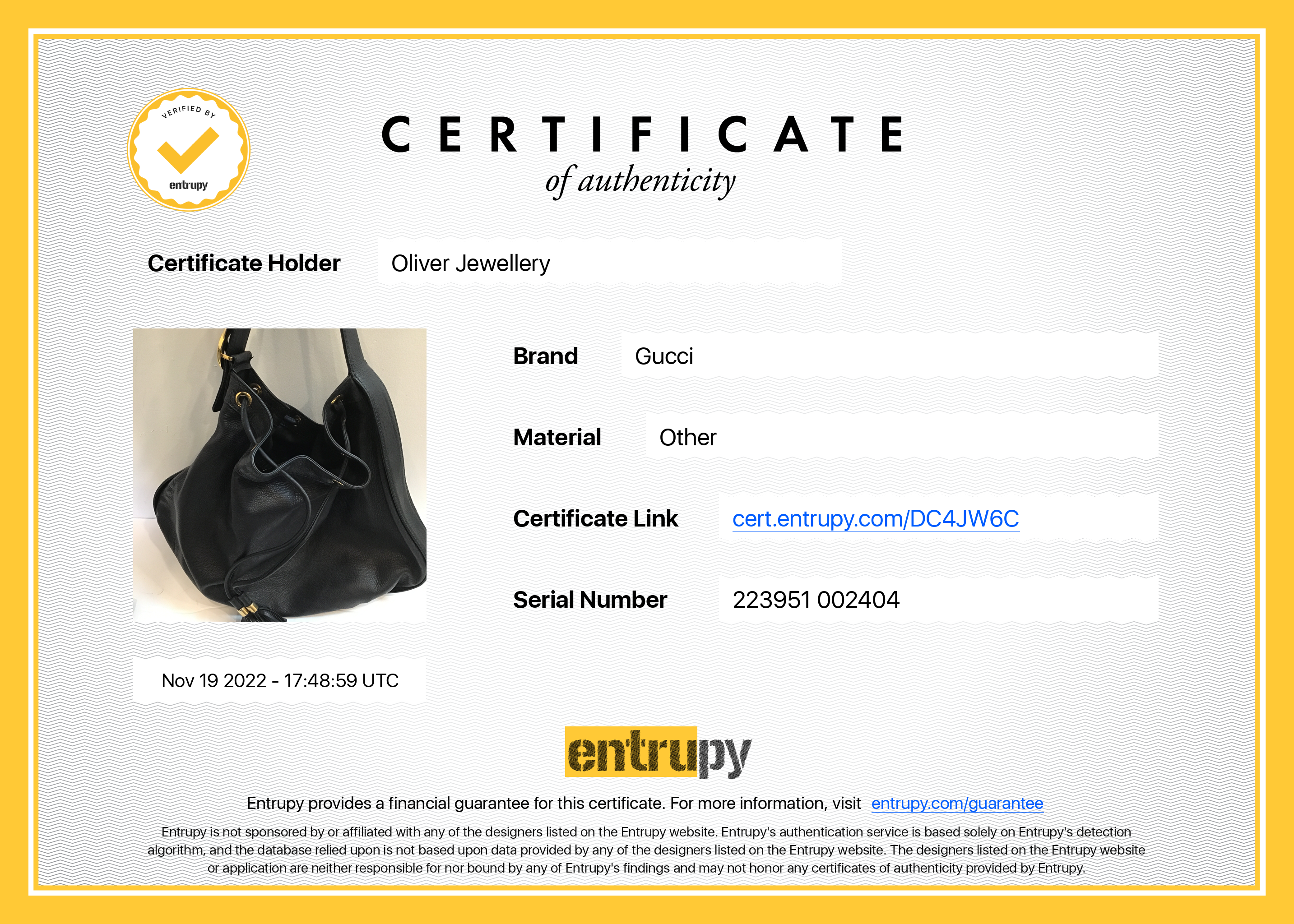 Gucci Black Leather Medium Icon Hobo Bag