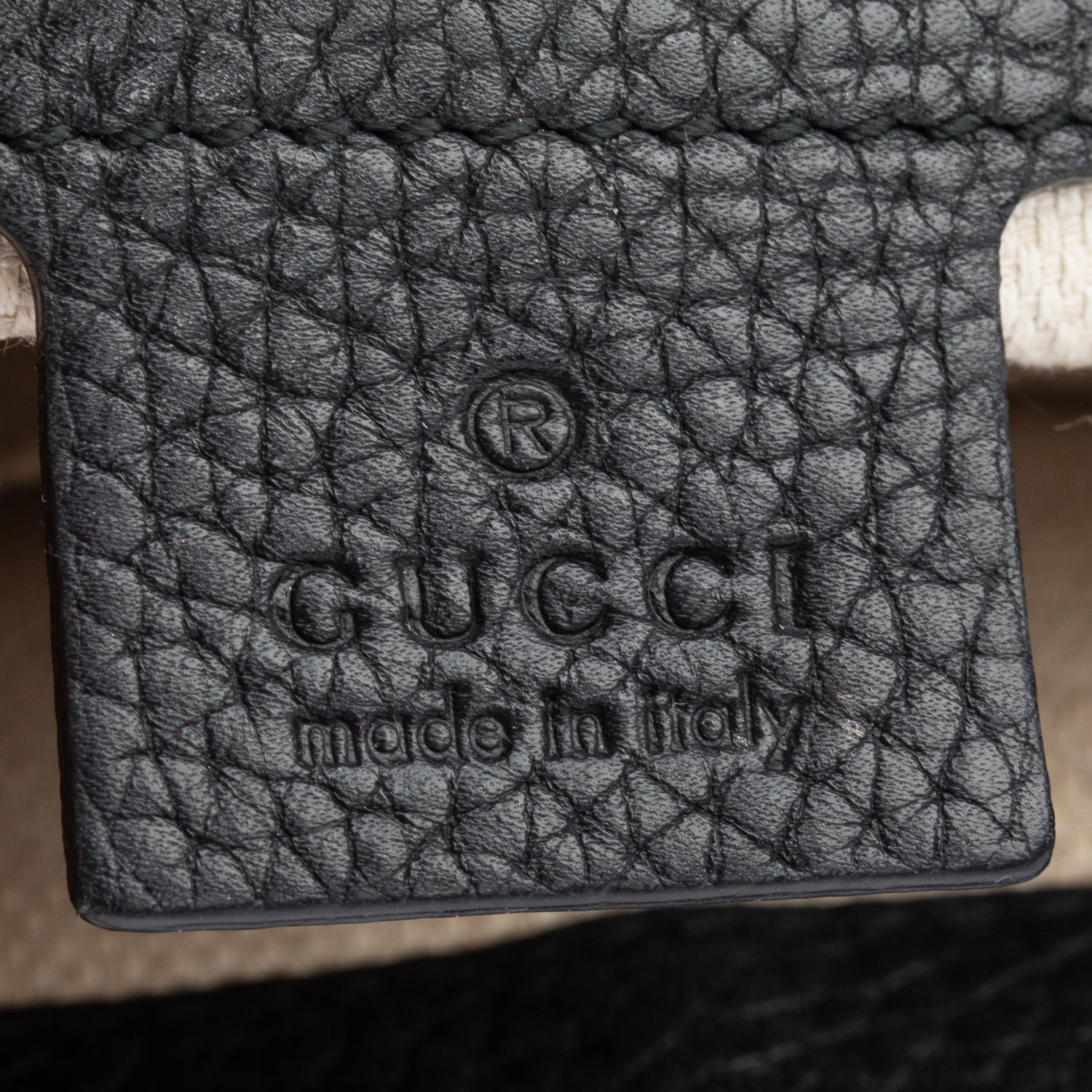 Gucci Black Leather Medium Soho Chain Crossbody Bag