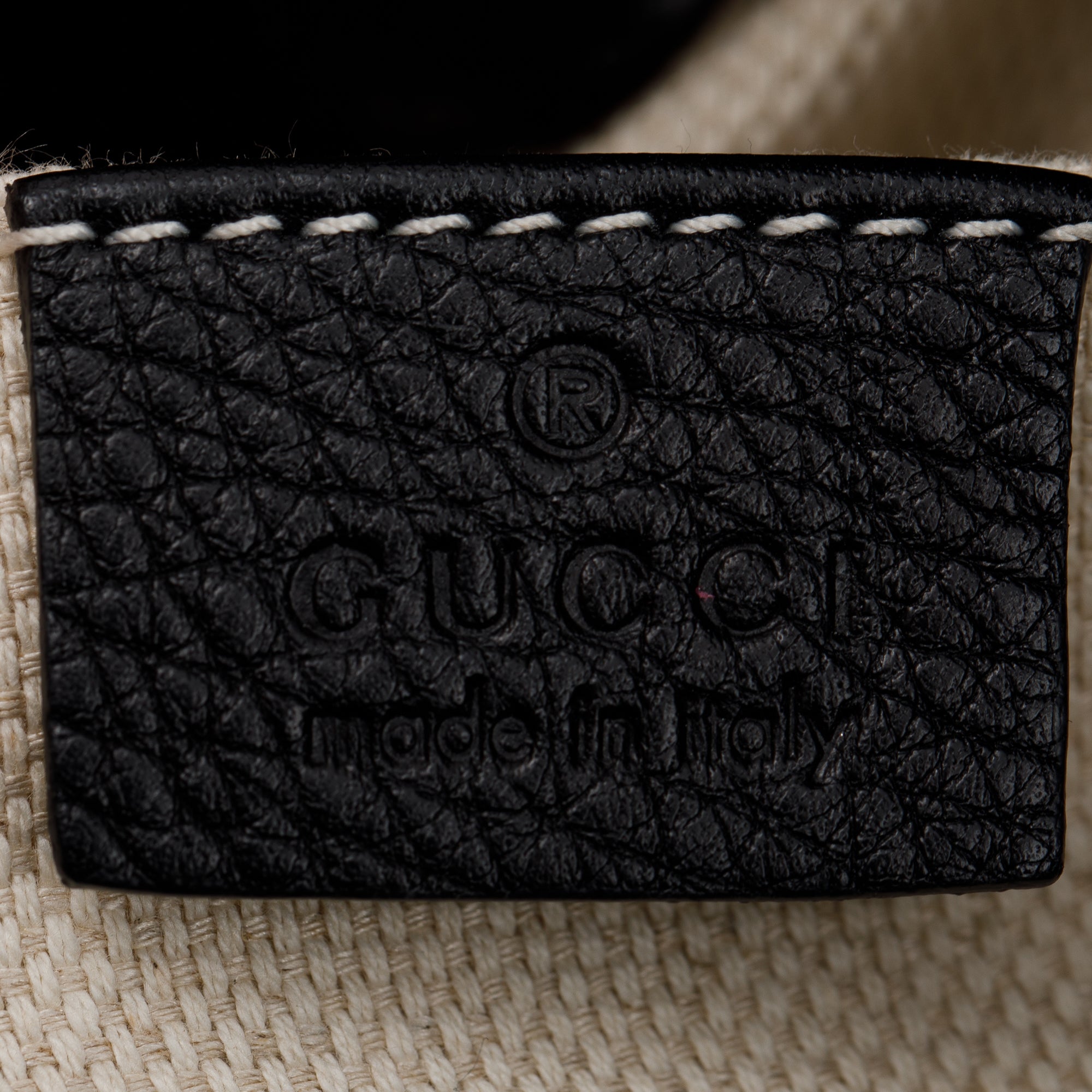 Gucci Black Leather Mini Soho Chain Tote