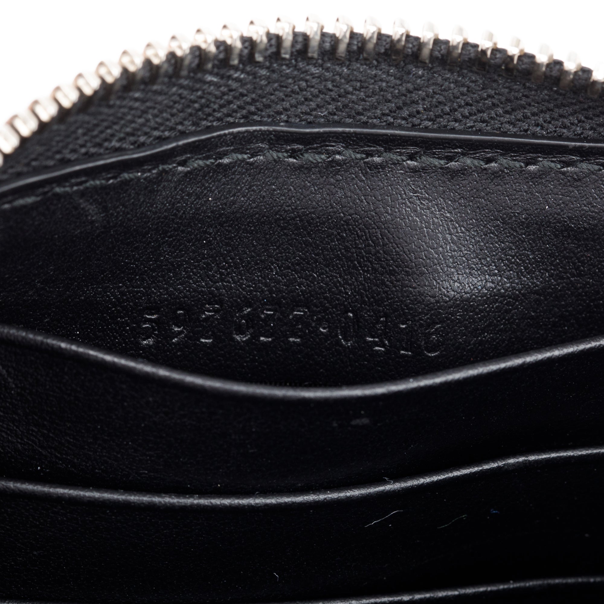 Gucci Black Leather Rainbow Blade Logo Continental Zip Wallet w/ Box