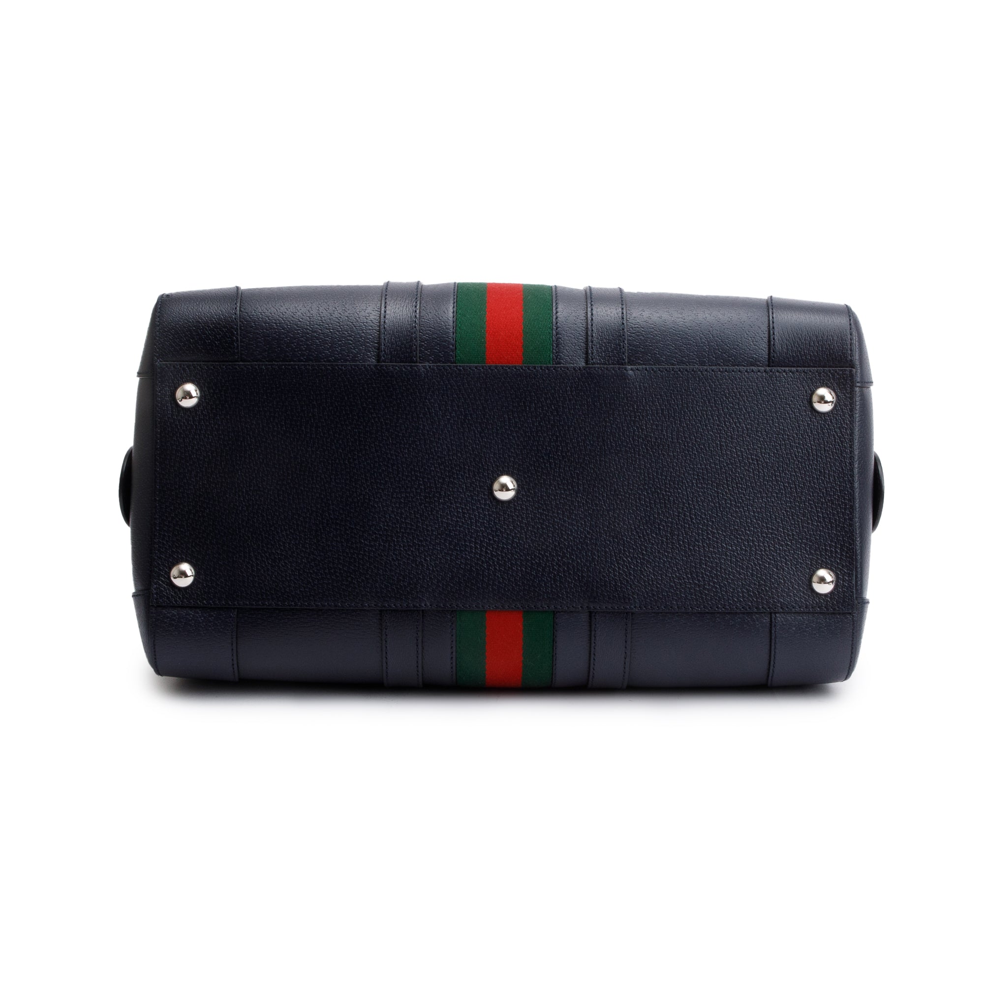 Gucci Black Leather Savoy Medium Duffle Bag
