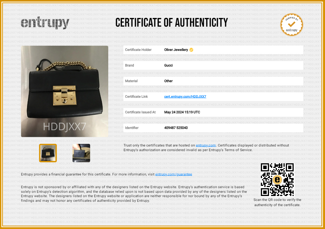 Gucci Black Leather Small Padlock Chain Shoulder Bag