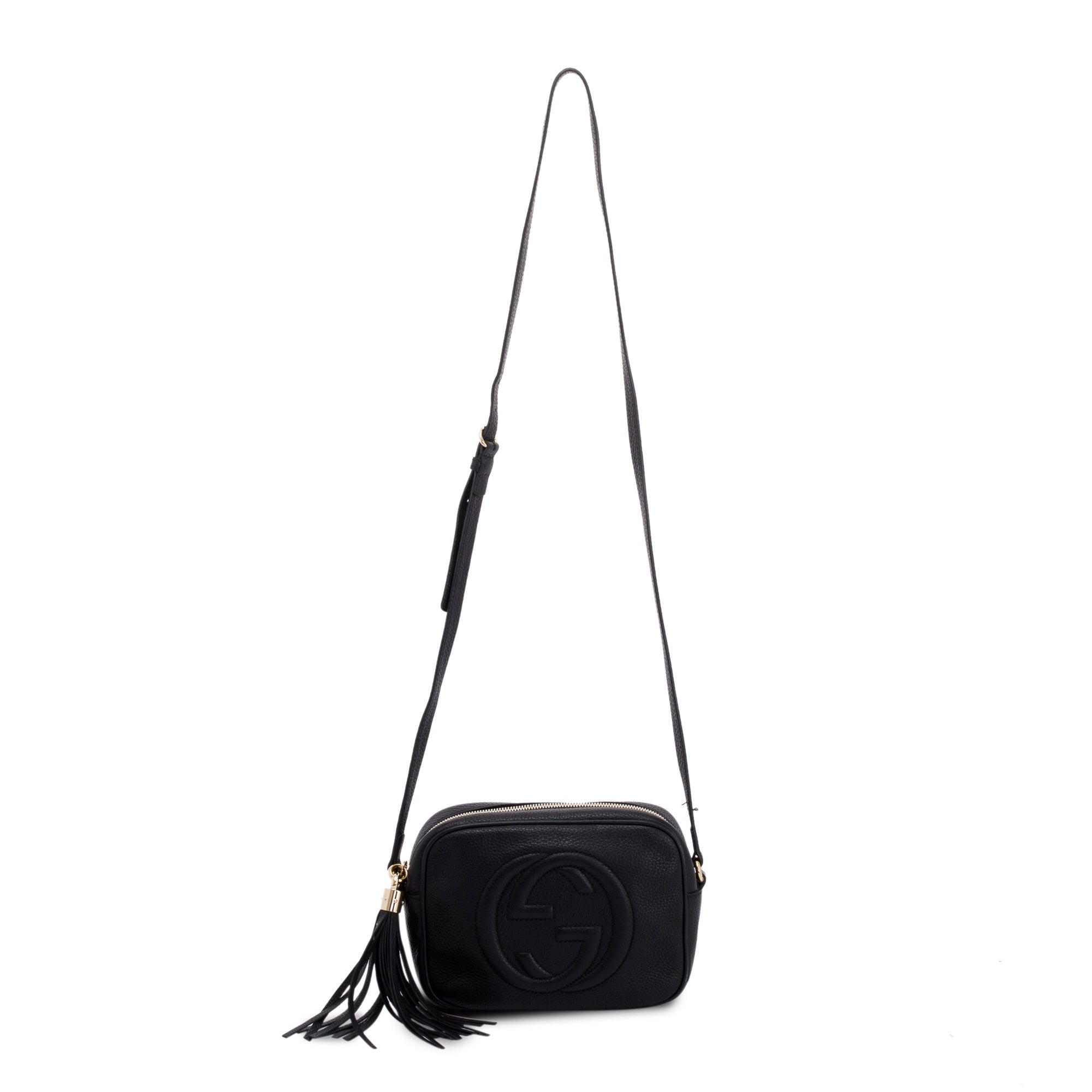 Gucci Black Leather Small Soho Disco Bag