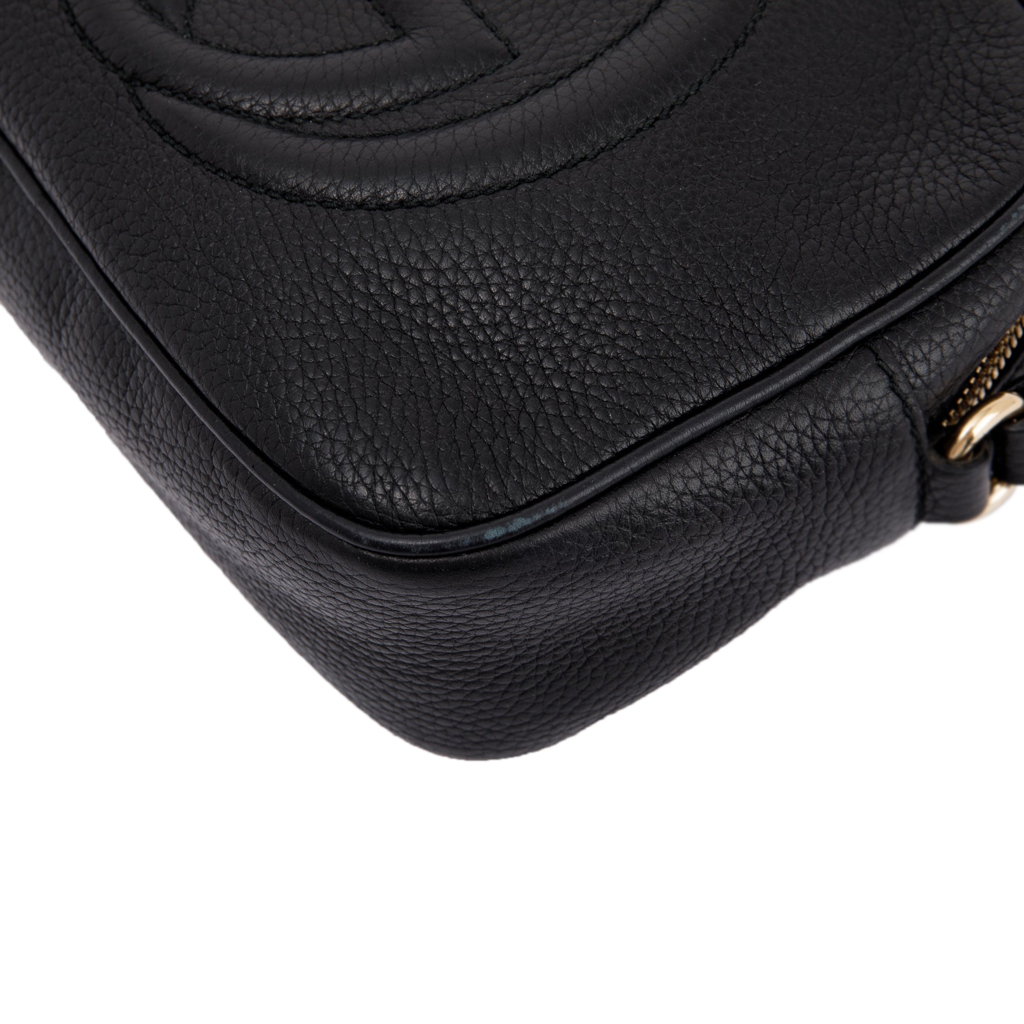Gucci Black Leather Small Soho Disco Bag