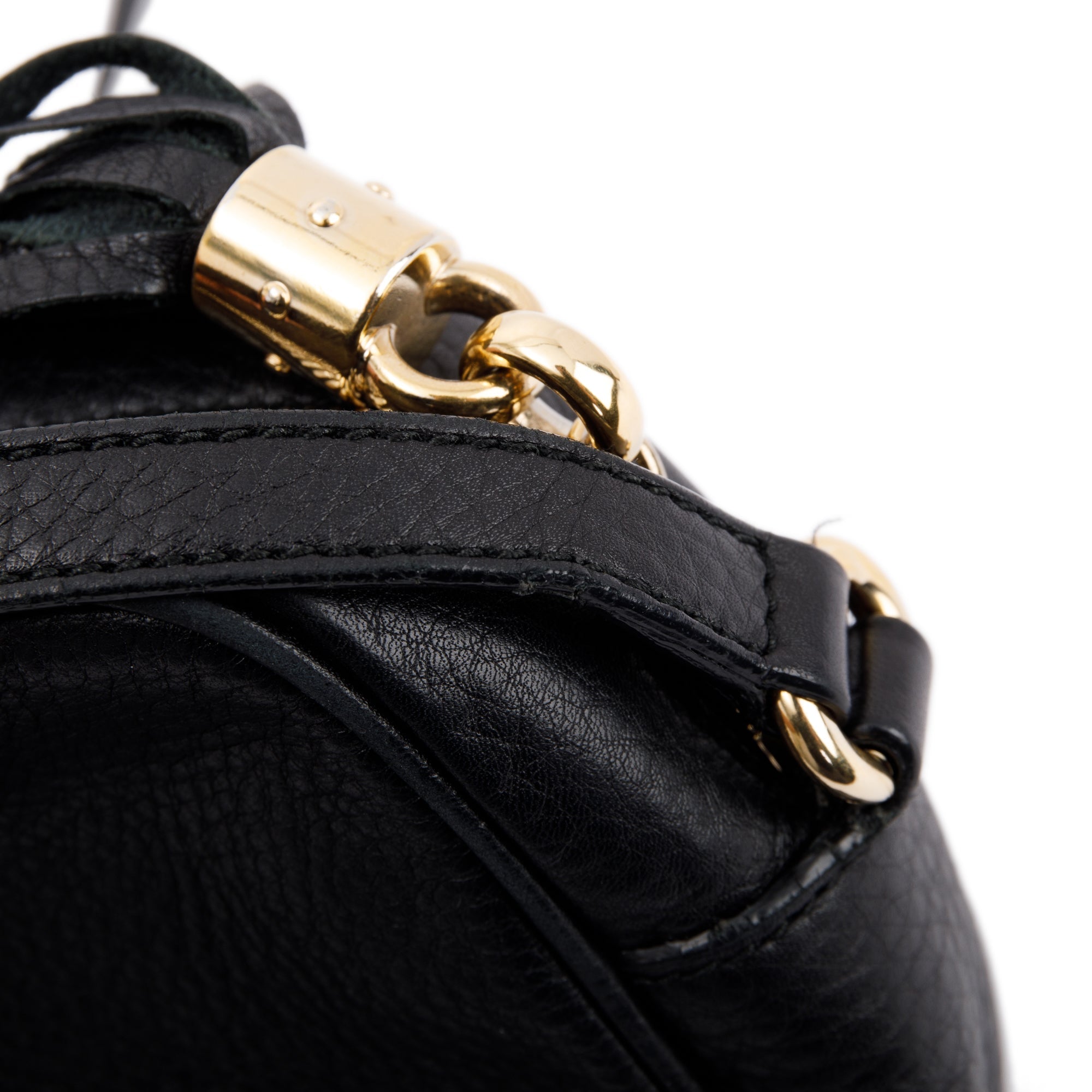 Gucci Black Leather Small Soho Disco Bag ( Bag is missing)