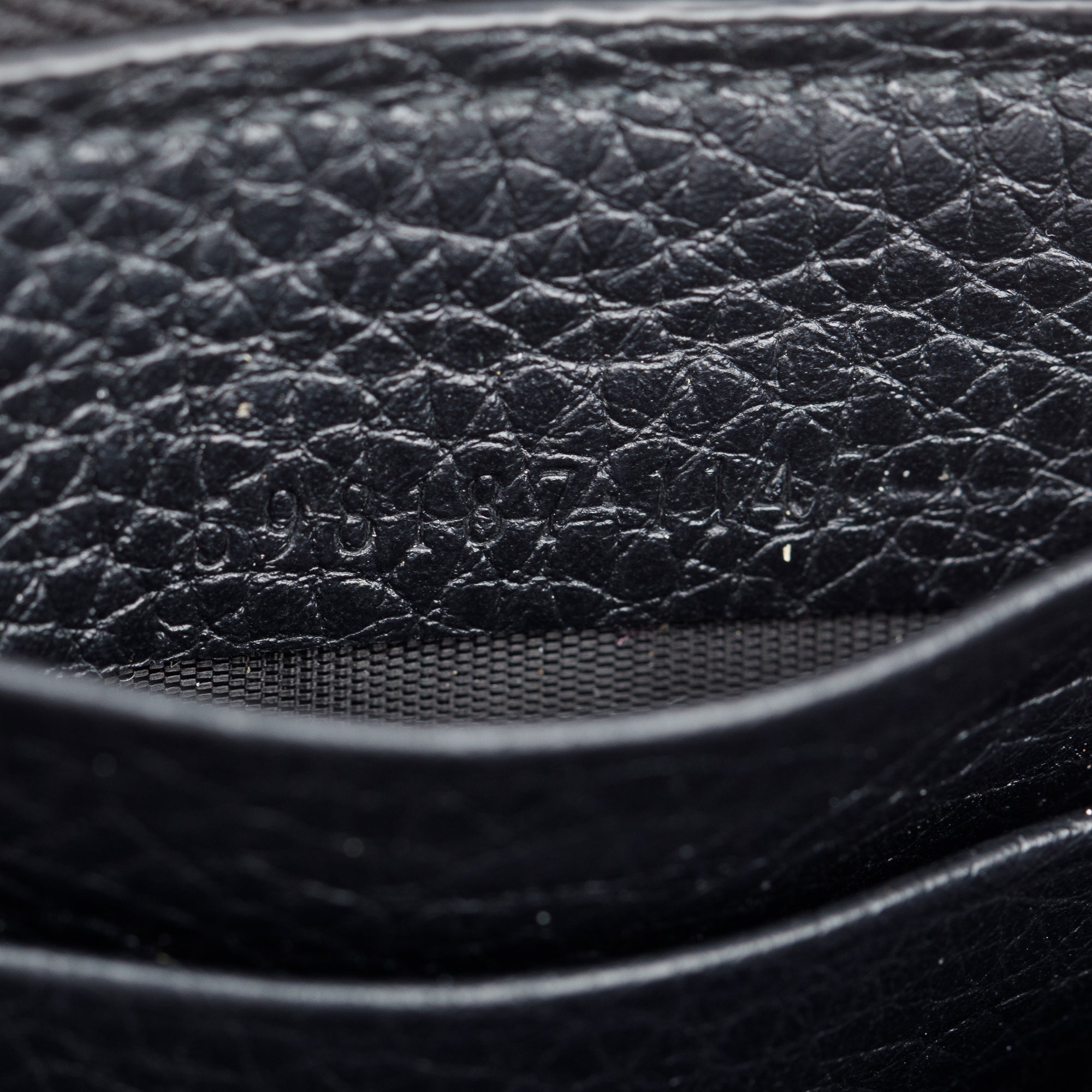 Gucci Black Leather Soho GG Logo Continental Zip Around Wallet