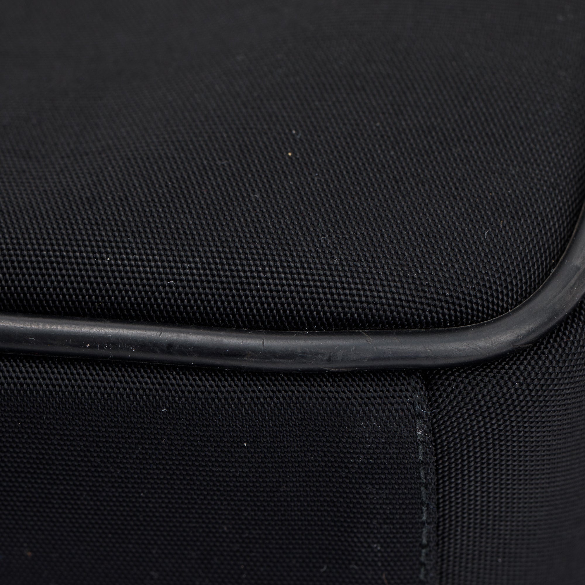 Gucci Black Leather Trimmed Canvas Briefcase