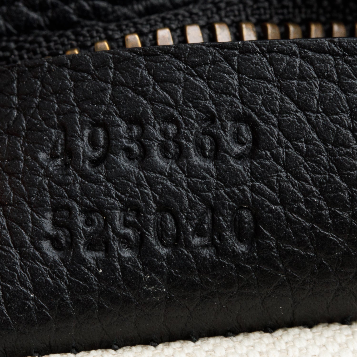 Gucci Black Logo Print Leather Large Belt Bag