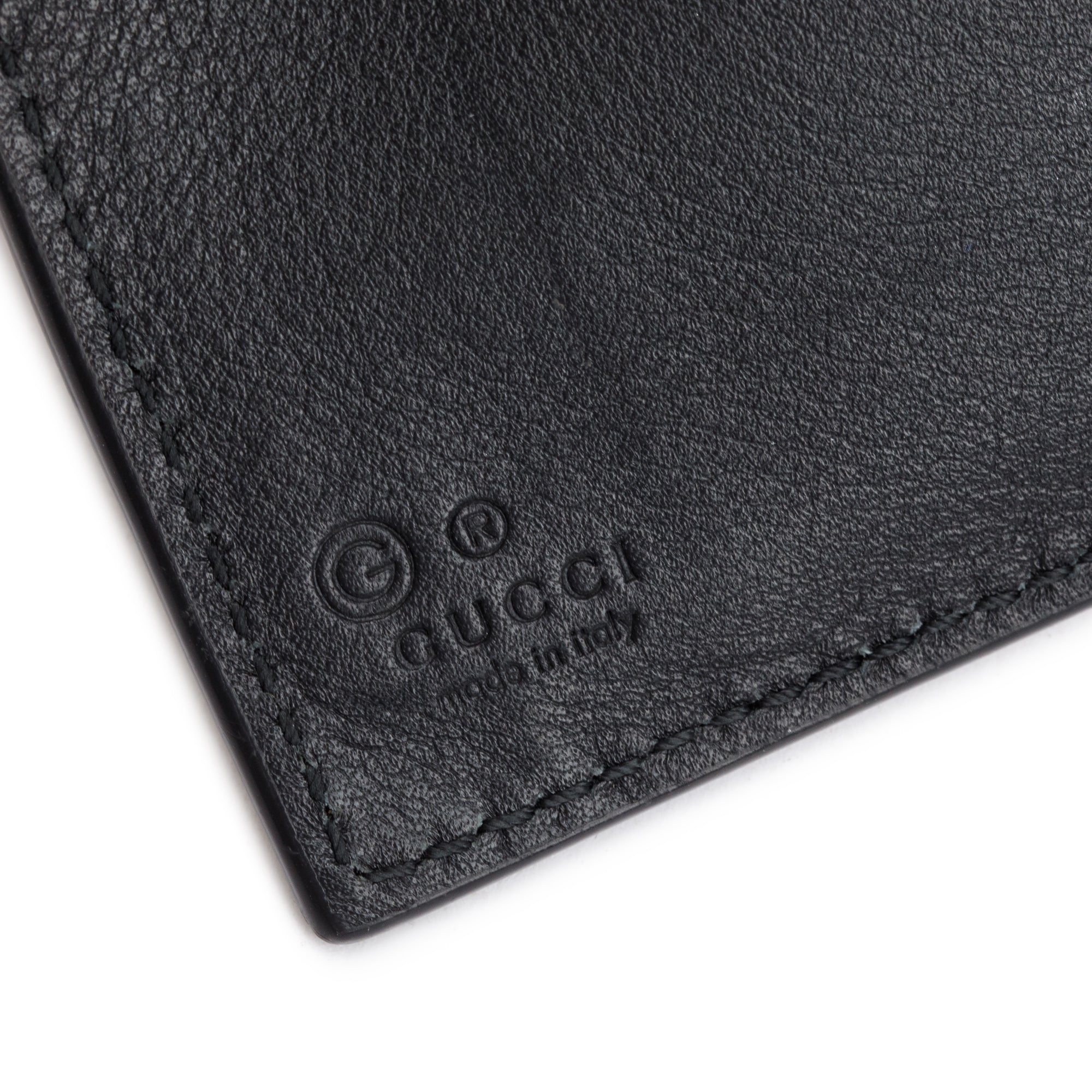 Gucci Black Microguccissima Leather Bifold Wallet w/ Box