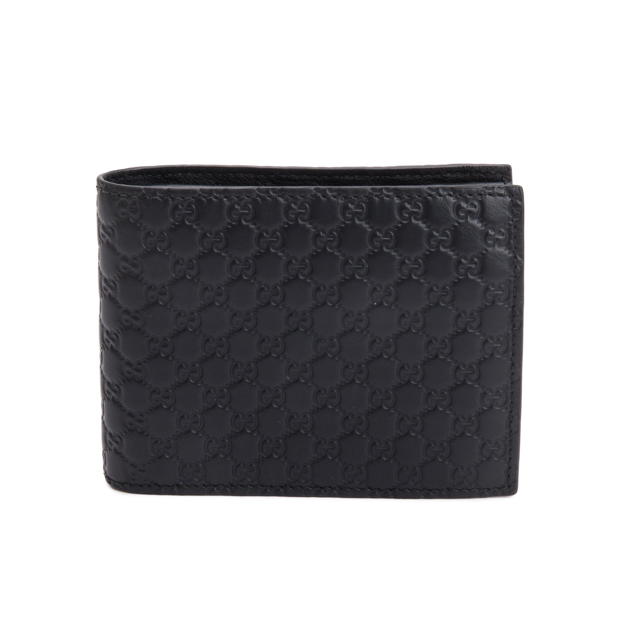 Gucci Black Microguccissima Leather Bifold Wallet w/ Box