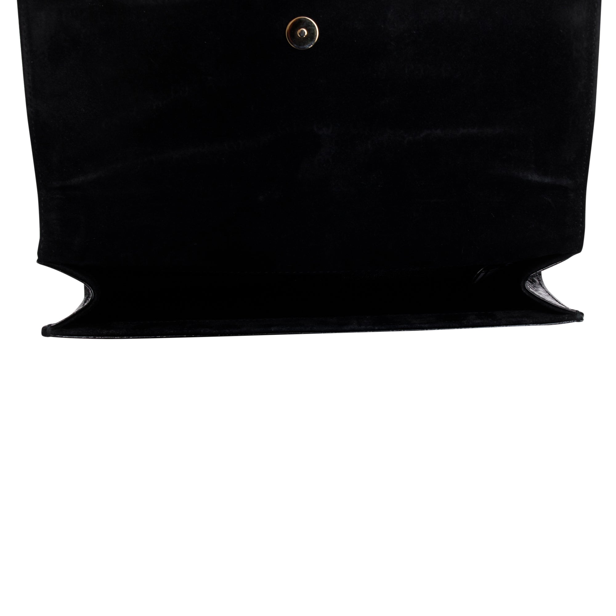 Gucci Black Microguccissima Patent Leather Broadway Clutch