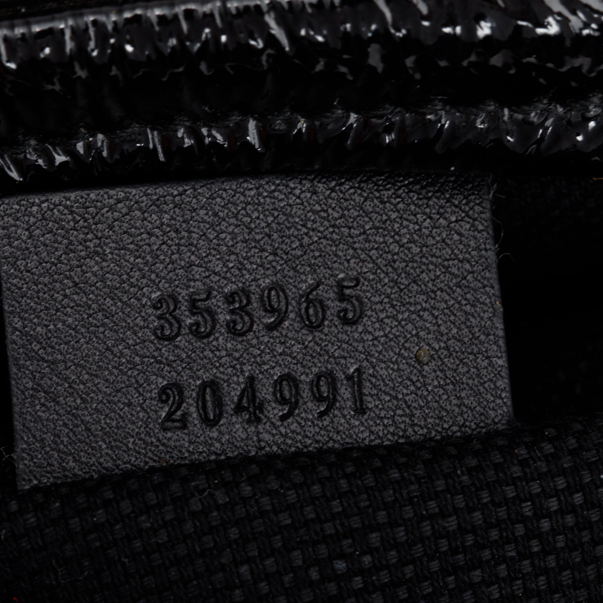 Gucci Black Patent Leather Mini Soho Chain Crossbody Bag