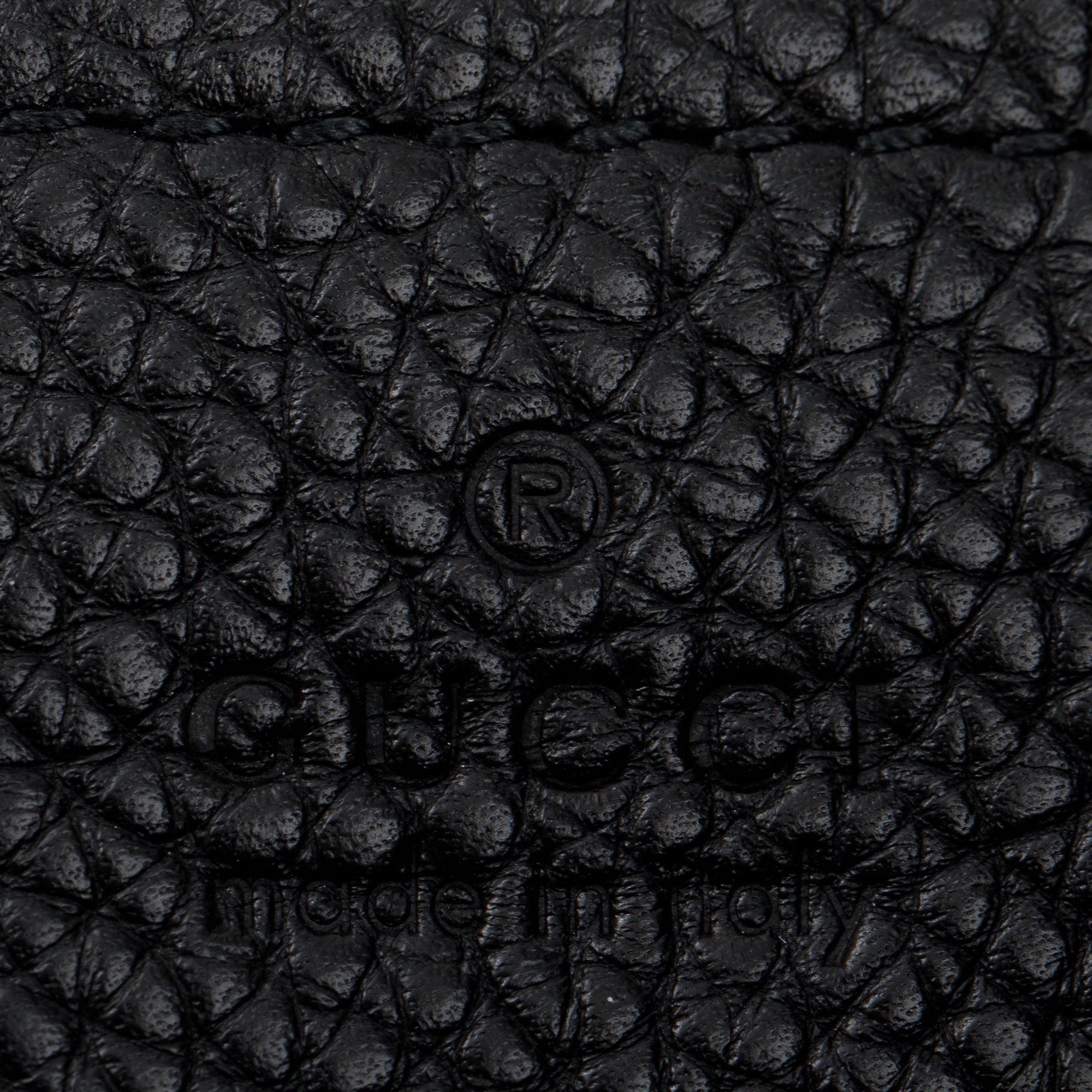 Gucci Black Pebbled Calfksin Leather Medium Soho Chain Tote