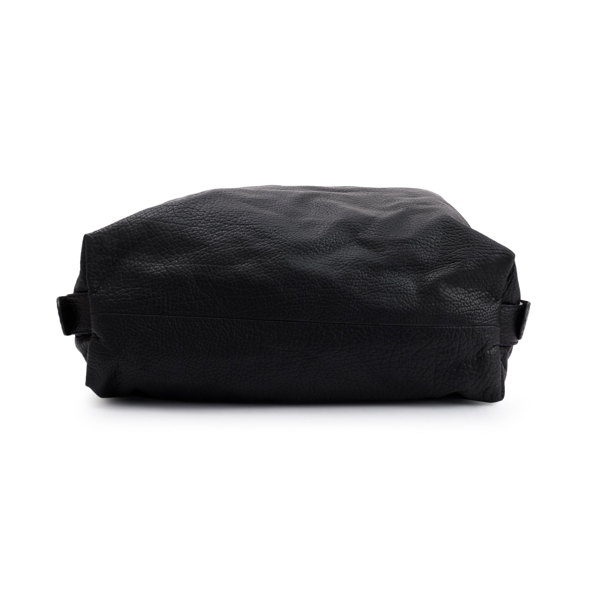 Gucci Black Pebbled Calfskin Leather Large Bamboo Bar Tote