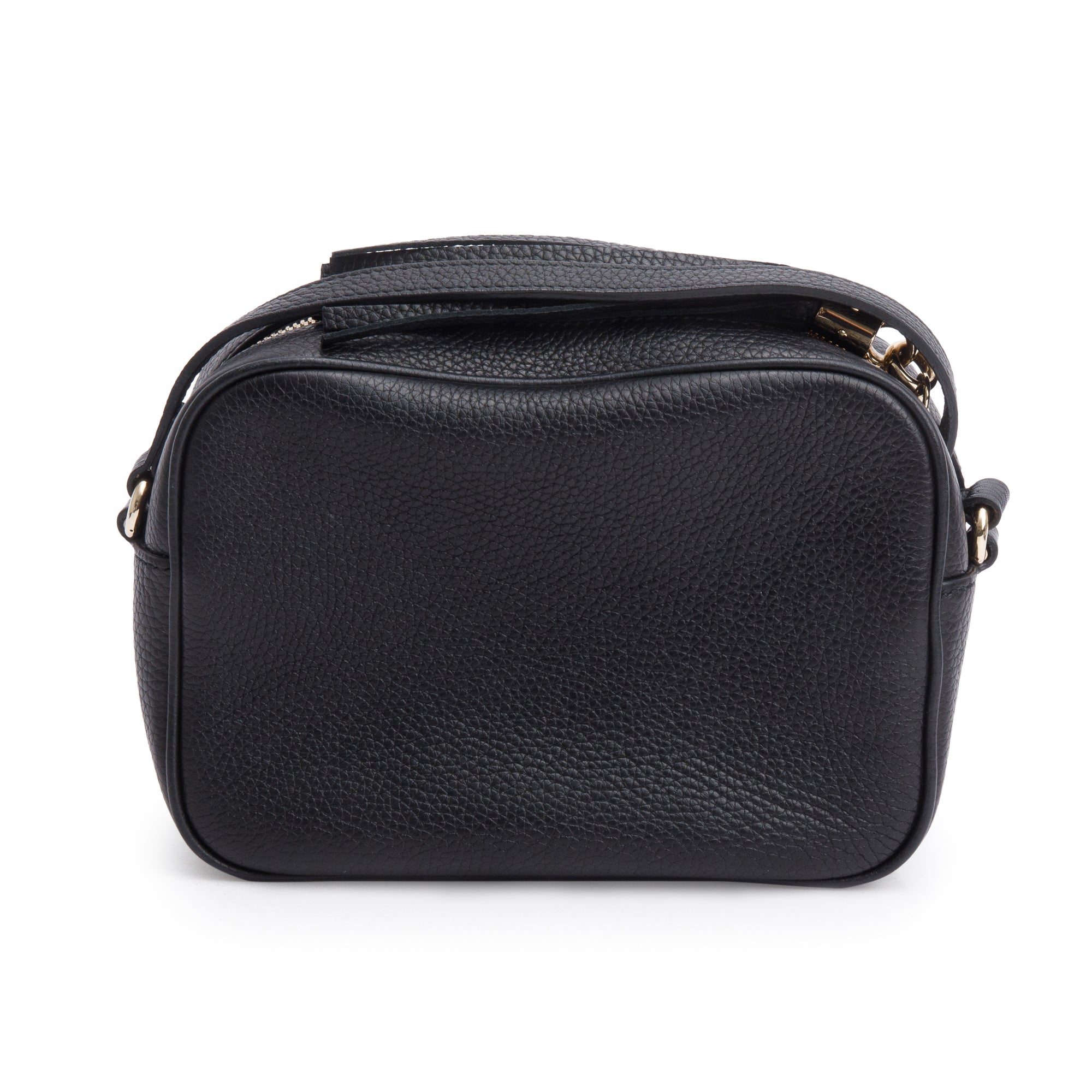 Gucci Black Pebbled Calfskin Leather Small Soho Disco Bag