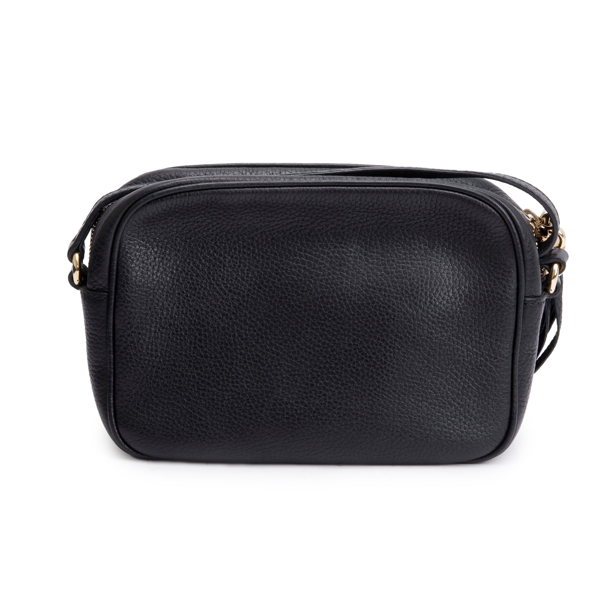 Gucci Black Pebbled Calfskin Leather Small Soho Disco Bag