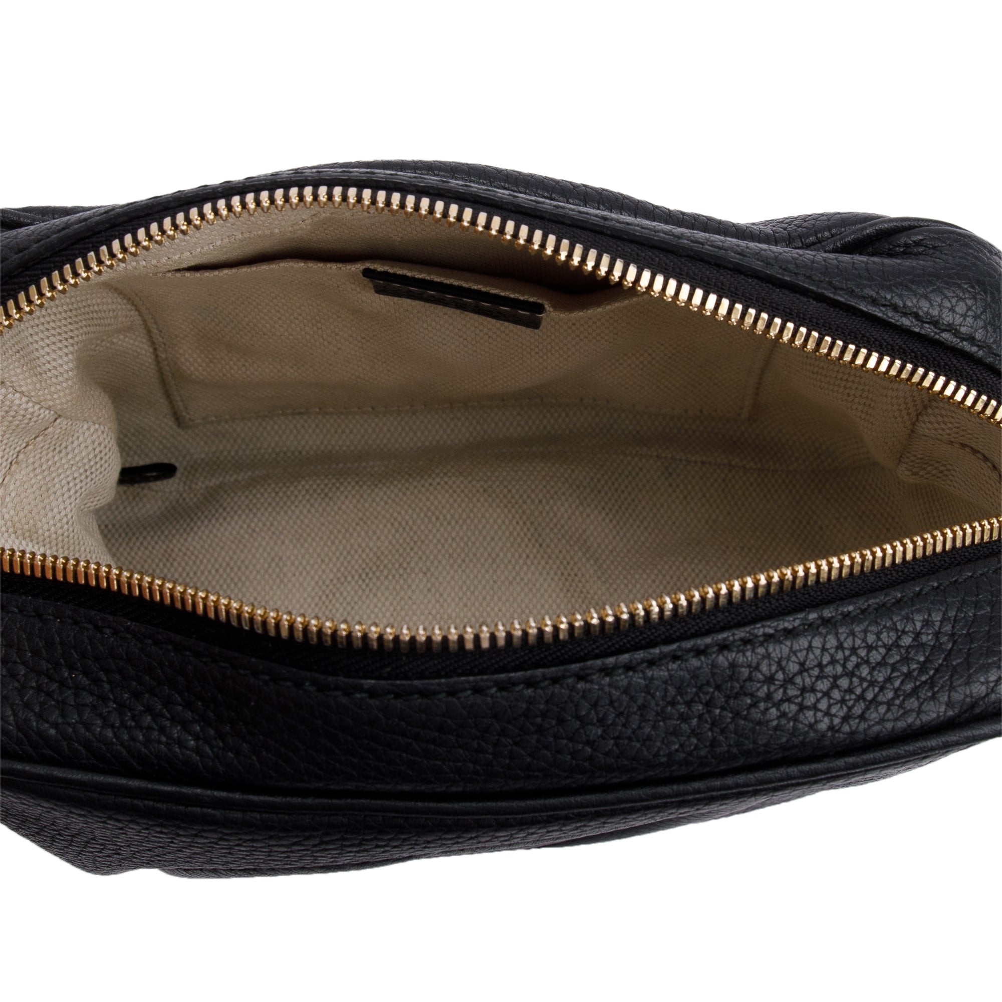 Gucci Black Pebbled Calfskin Leather Small Soho Disco Bag