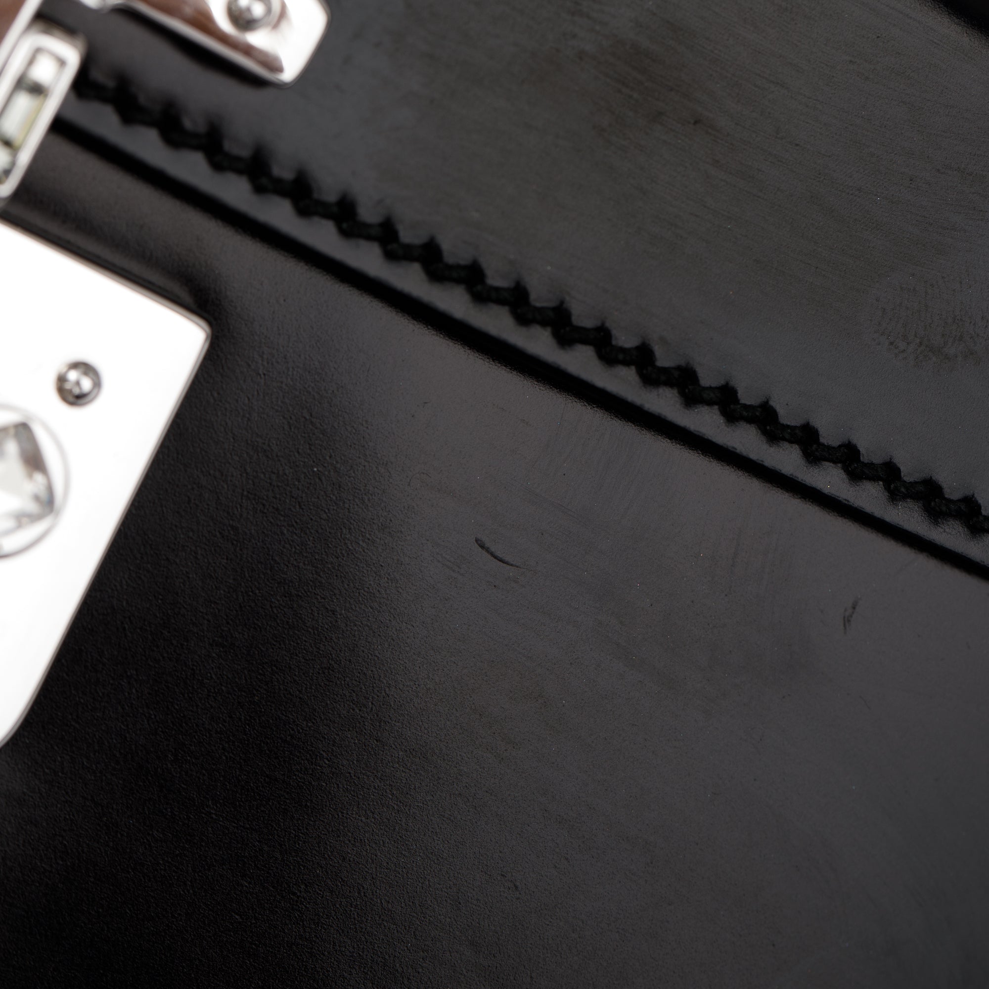 Gucci Black Regent Calfskin Leather Lady Lock Small Briefcase Clutch