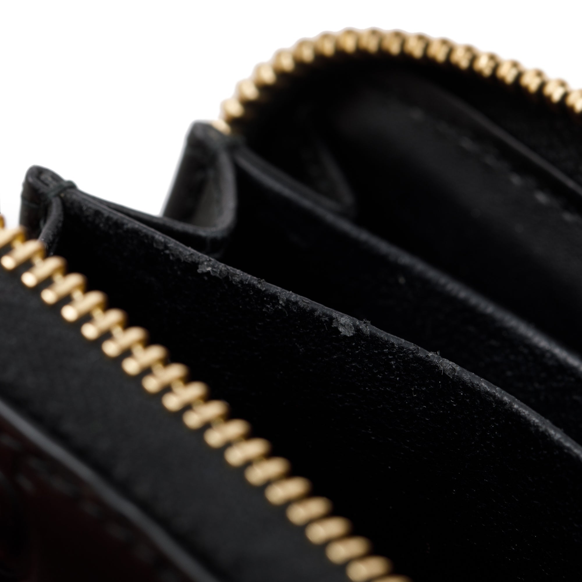 Gucci Black Signature Leather Card Case w/ Box