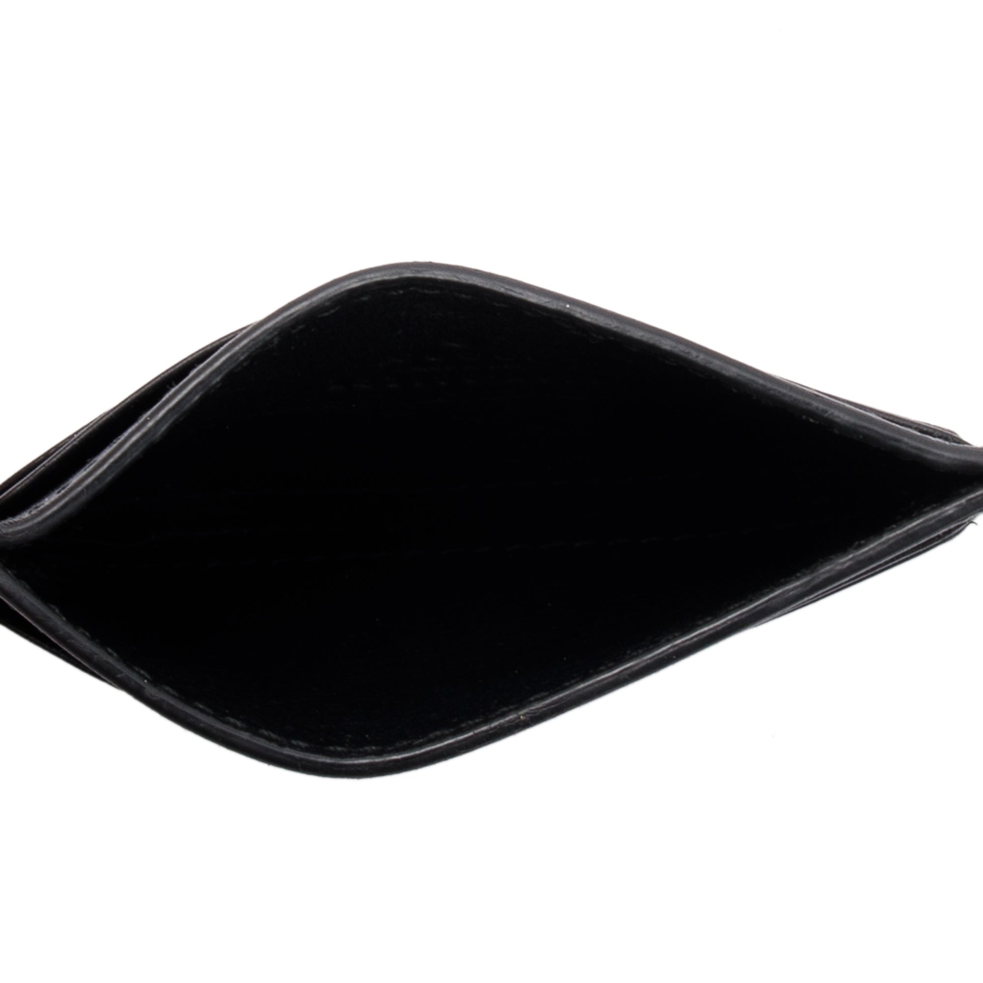 Gucci Black Signature Leather Card Holder