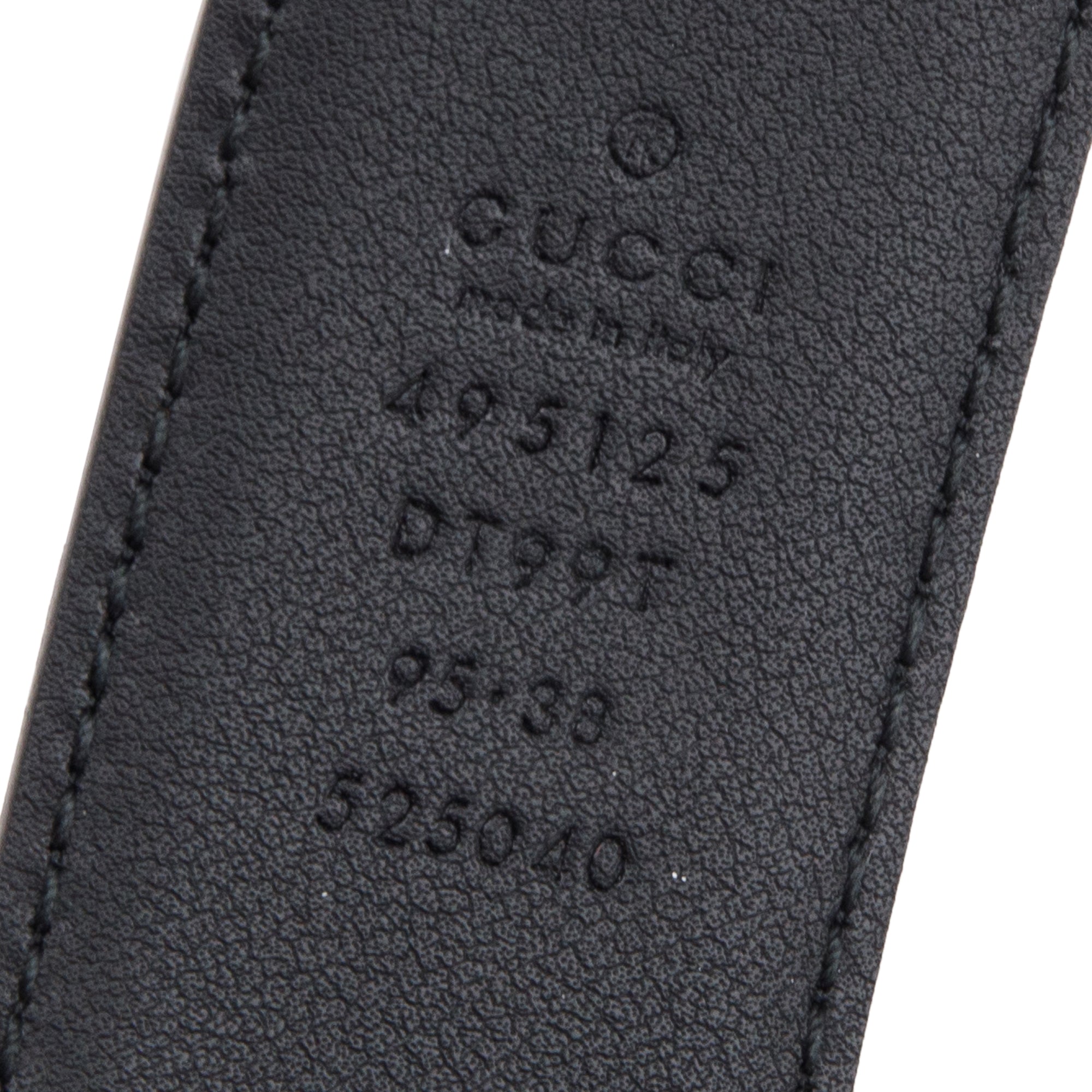 Gucci Black Smooth Leather Web Tang Buckle Belt, 95 38