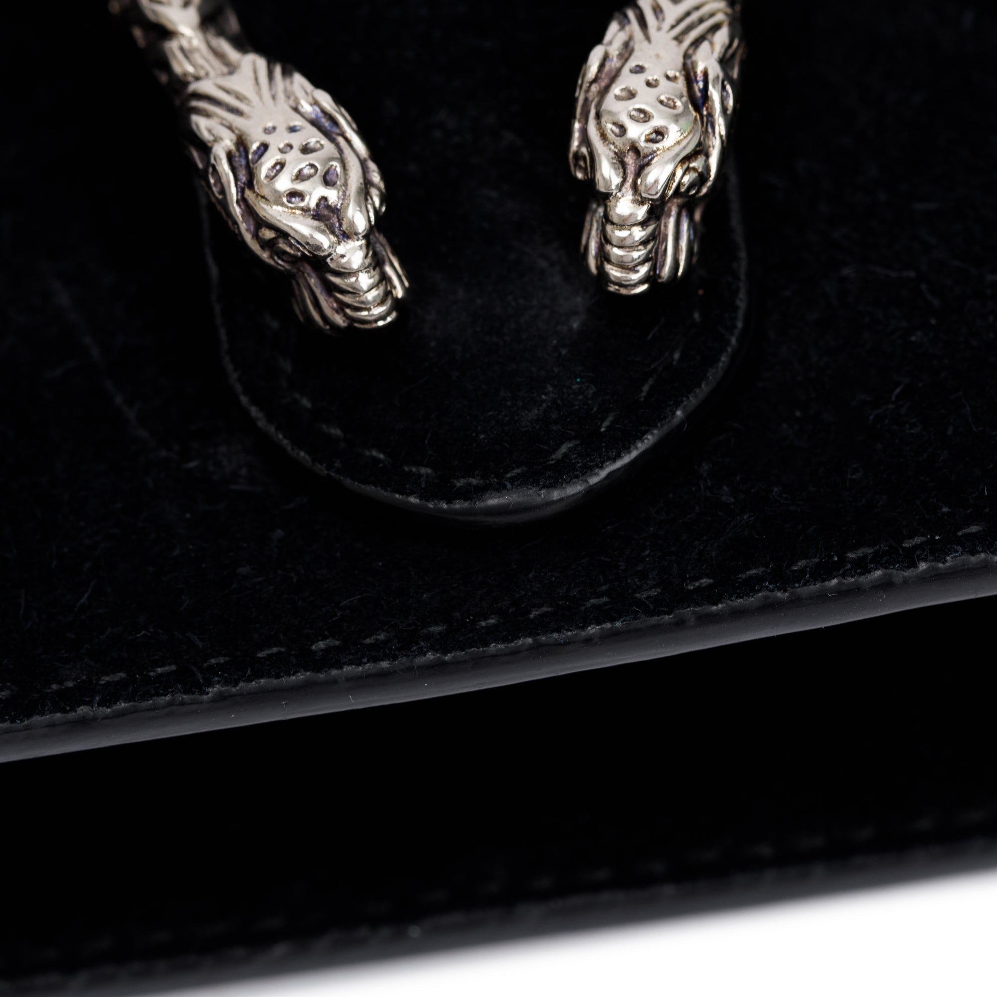 Gucci Black Suede Dionysus Super Mini Bag