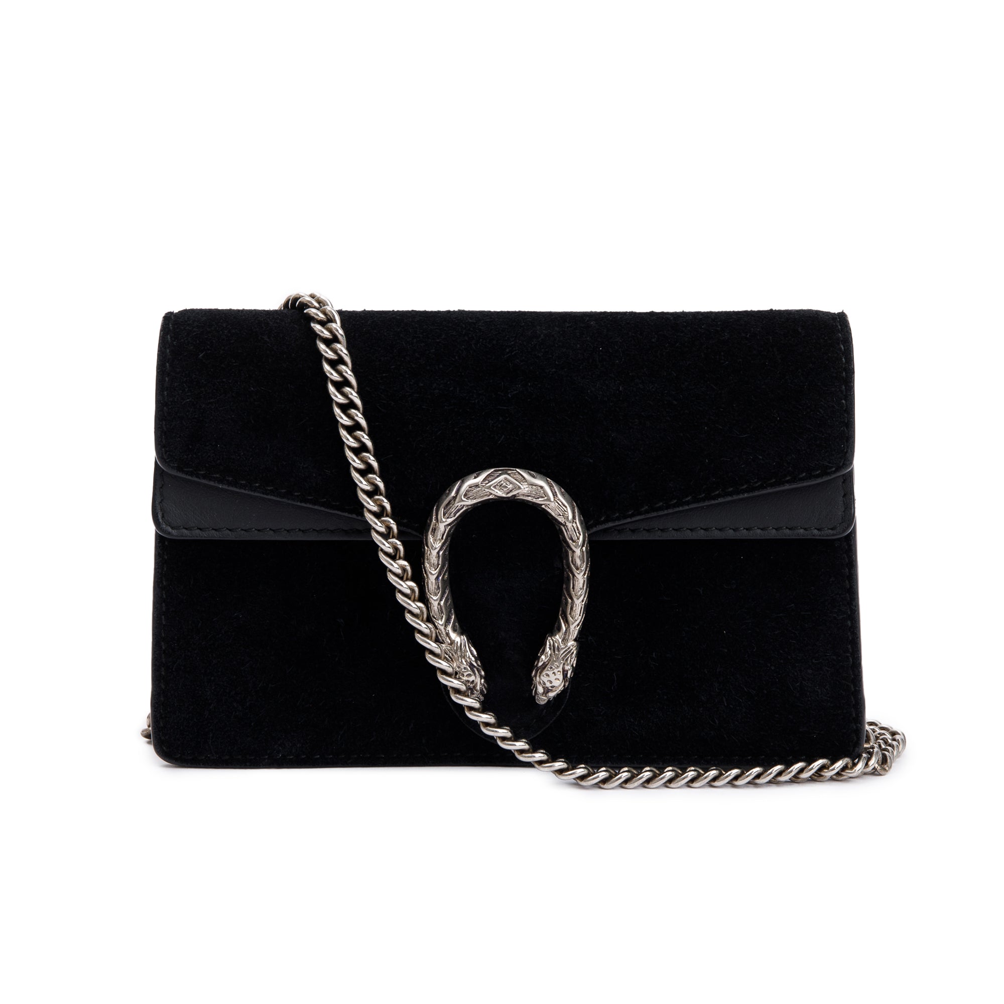 Gucci Black Suede Dionysus Super Mini Bag
