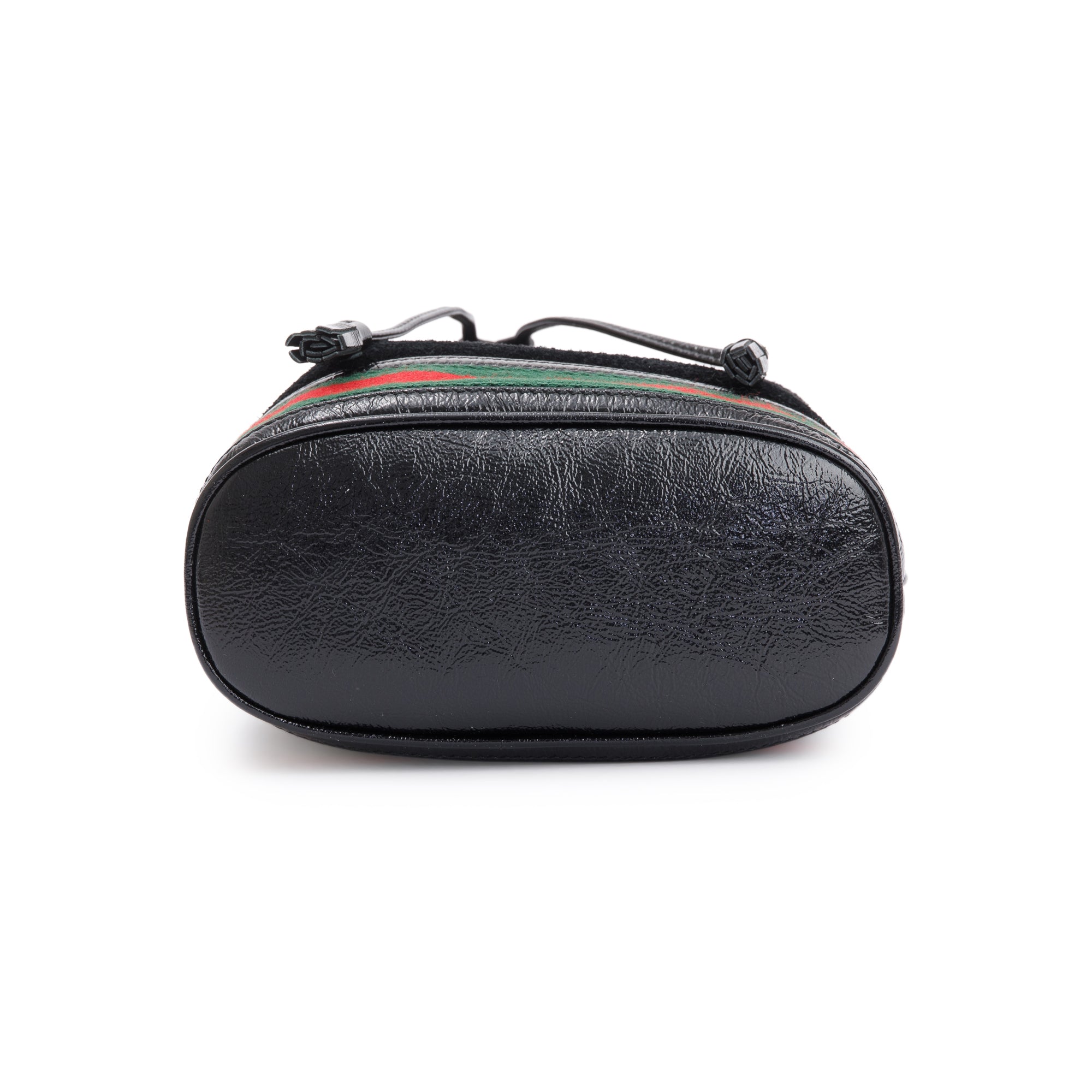 Gucci Black Suede Ophidia GG Small Bucket Bag w/ Strap