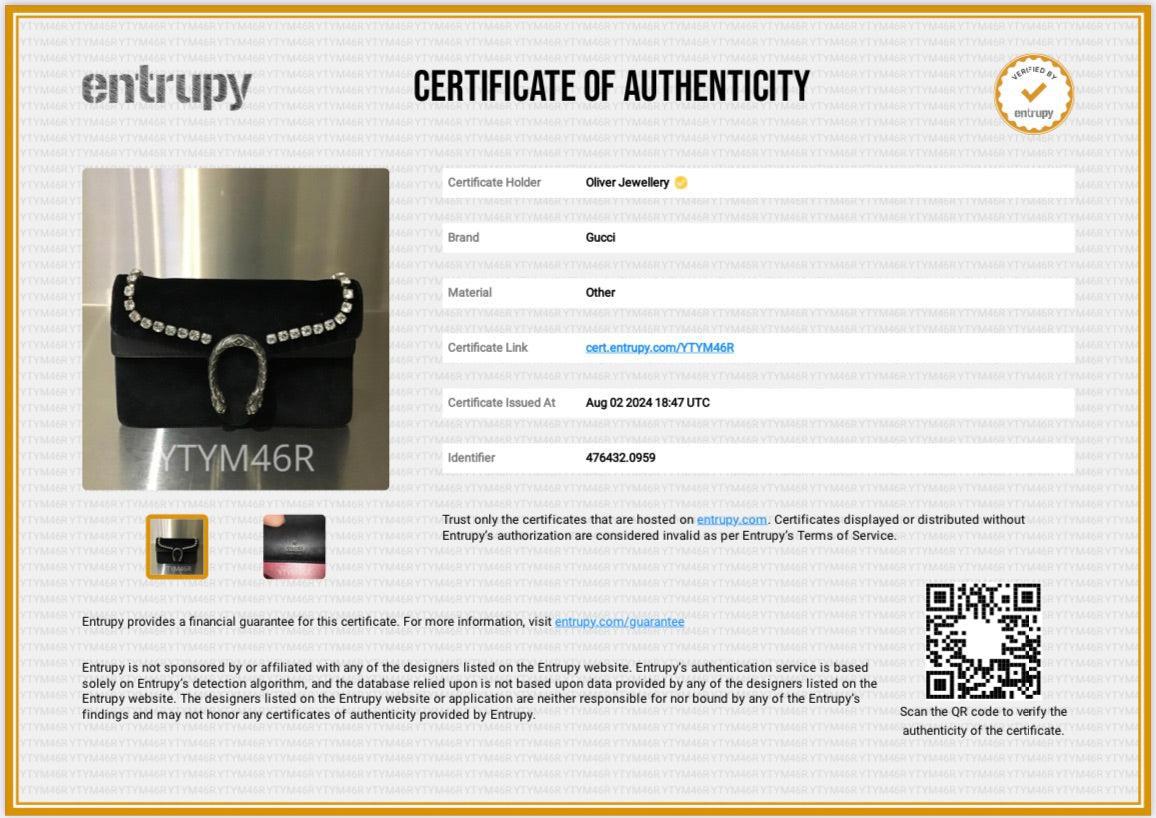 Gucci Black Velvet Crystal Embellished Dionysus Super Mini Bag