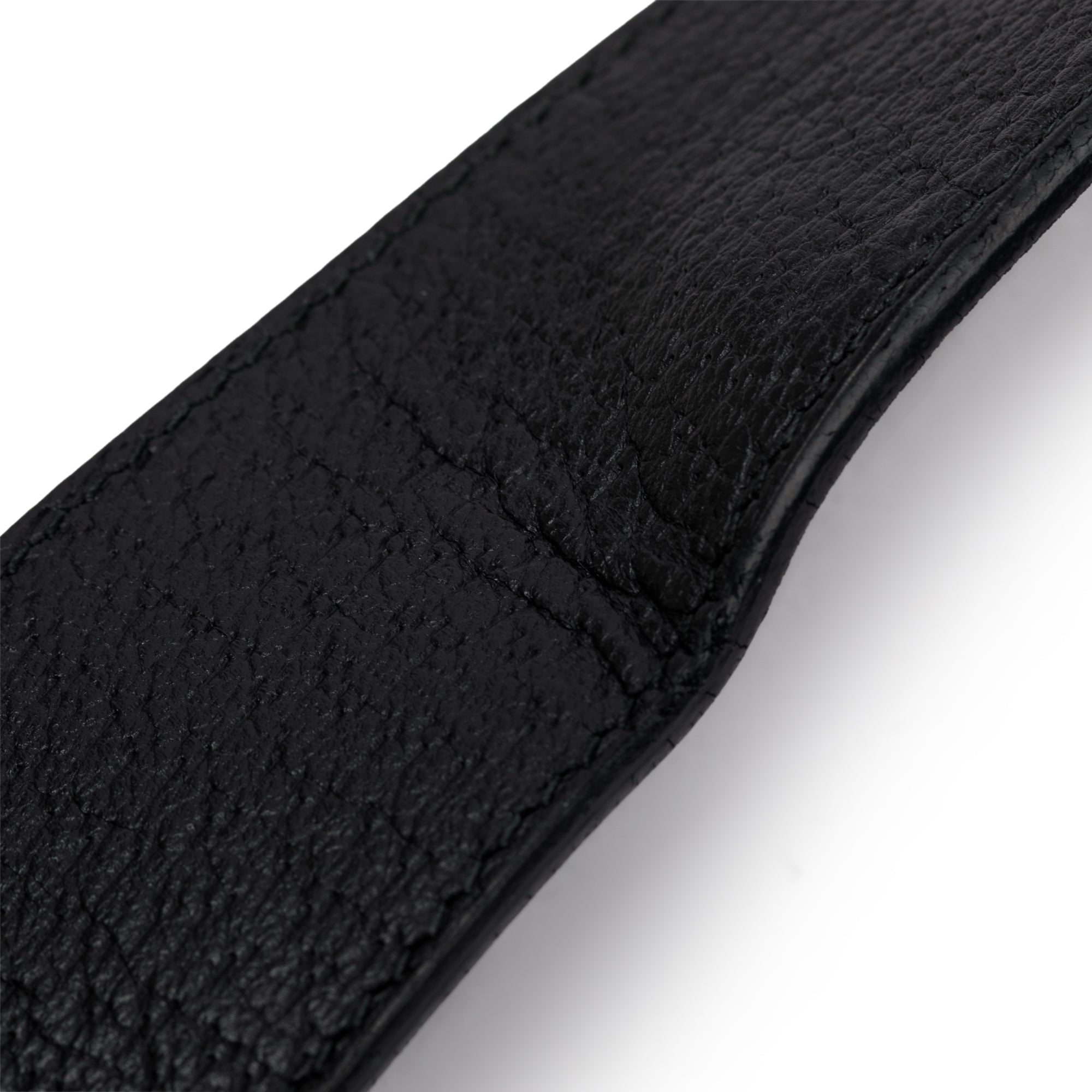 Gucci Black Wide Leather Belt with Double G Buckle 85 34 w/ Box