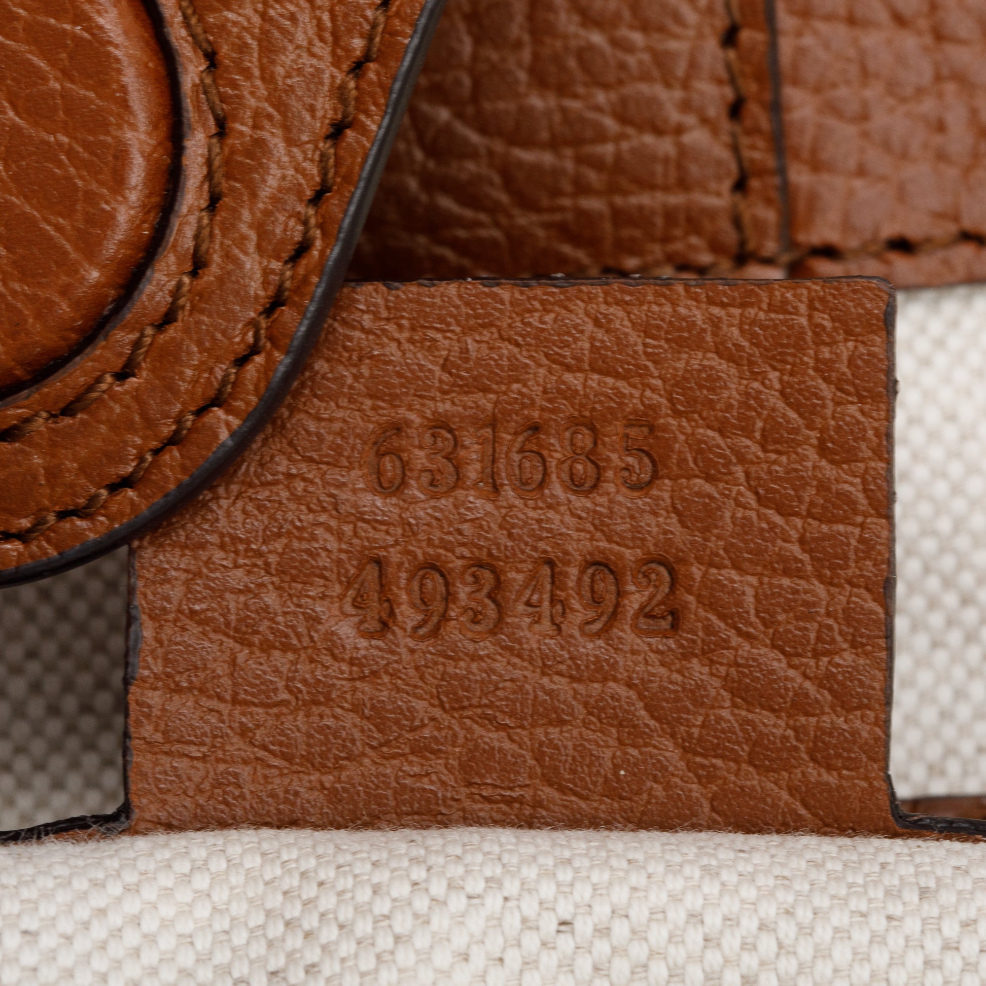 Gucci Blue GG Denim Brown Leather Trim Ophidia GG Medium Tote