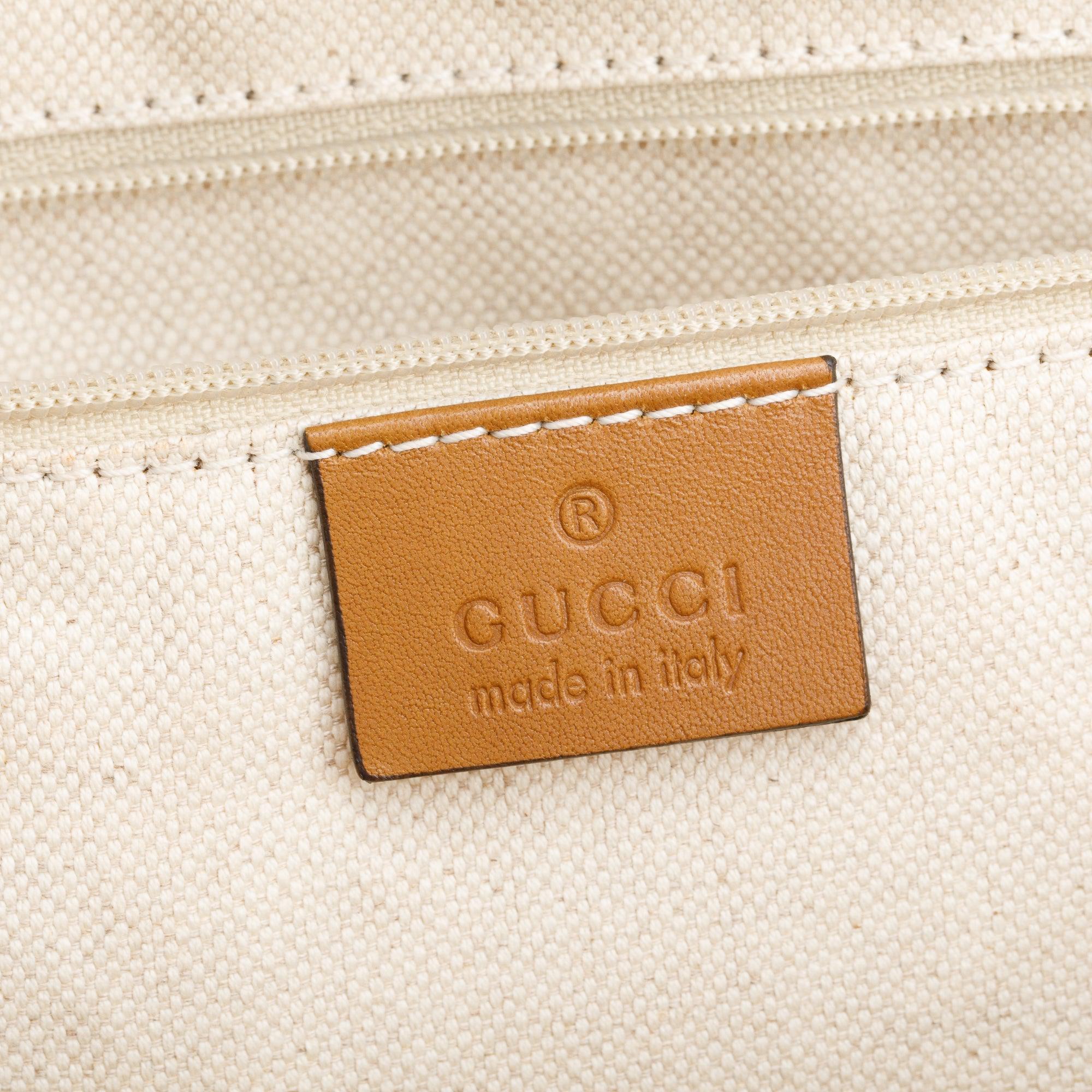 Gucci Blue GG Denim Medium Sukey Tote w/ Box