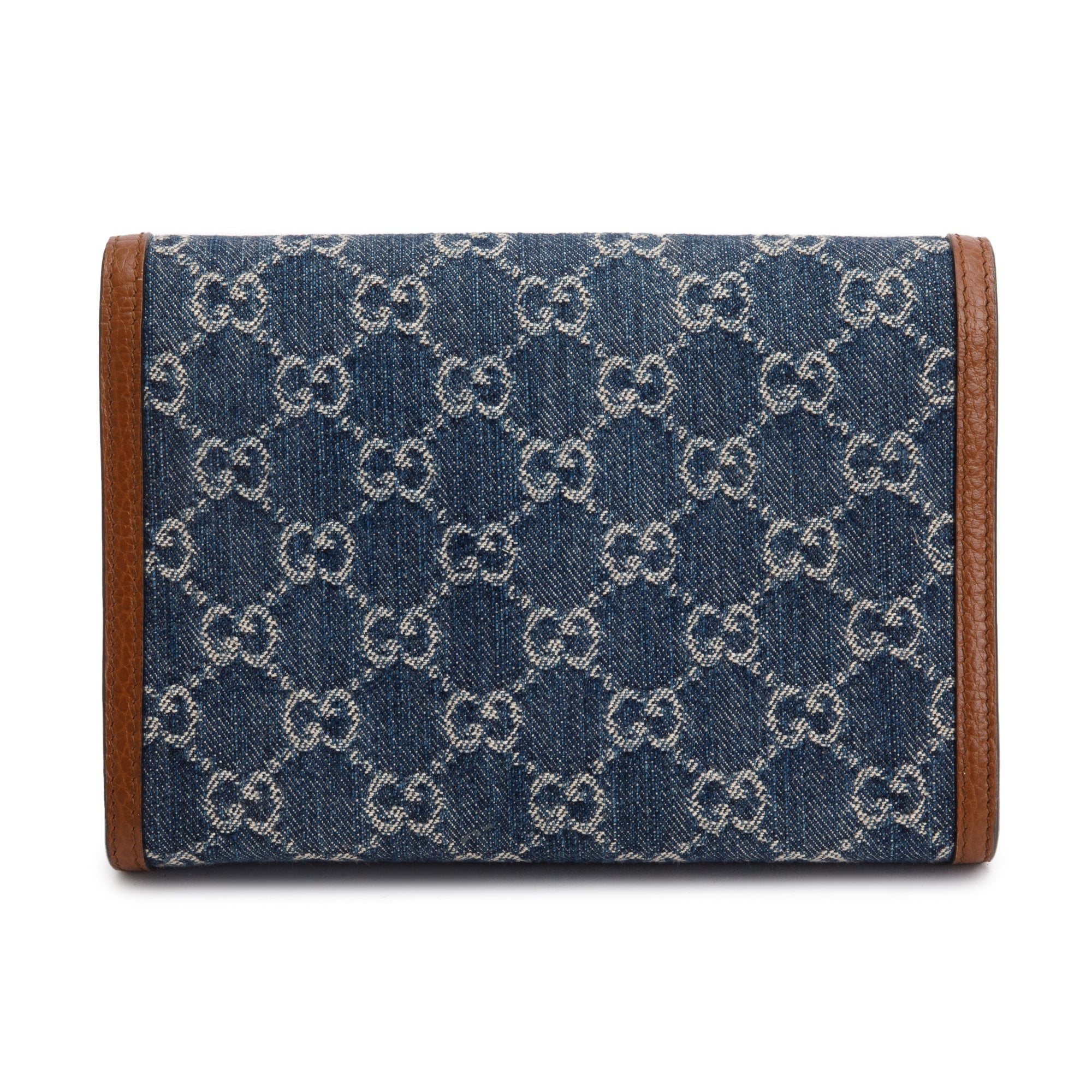 Gucci Blue GG Denim Mini Dionysus Wallet on Chain
