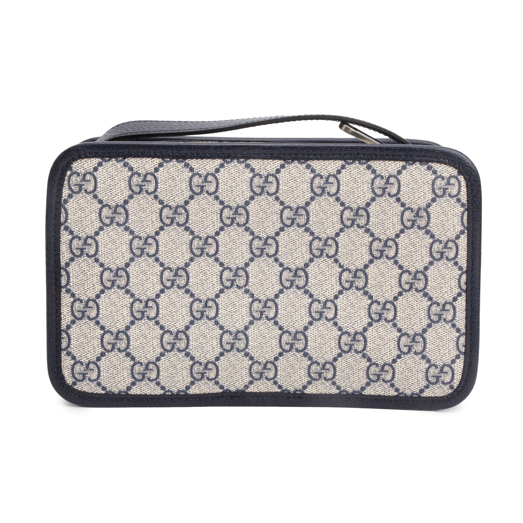 Gucci Blue GG Supreme Mini Bag with Interlocking G w/ Box