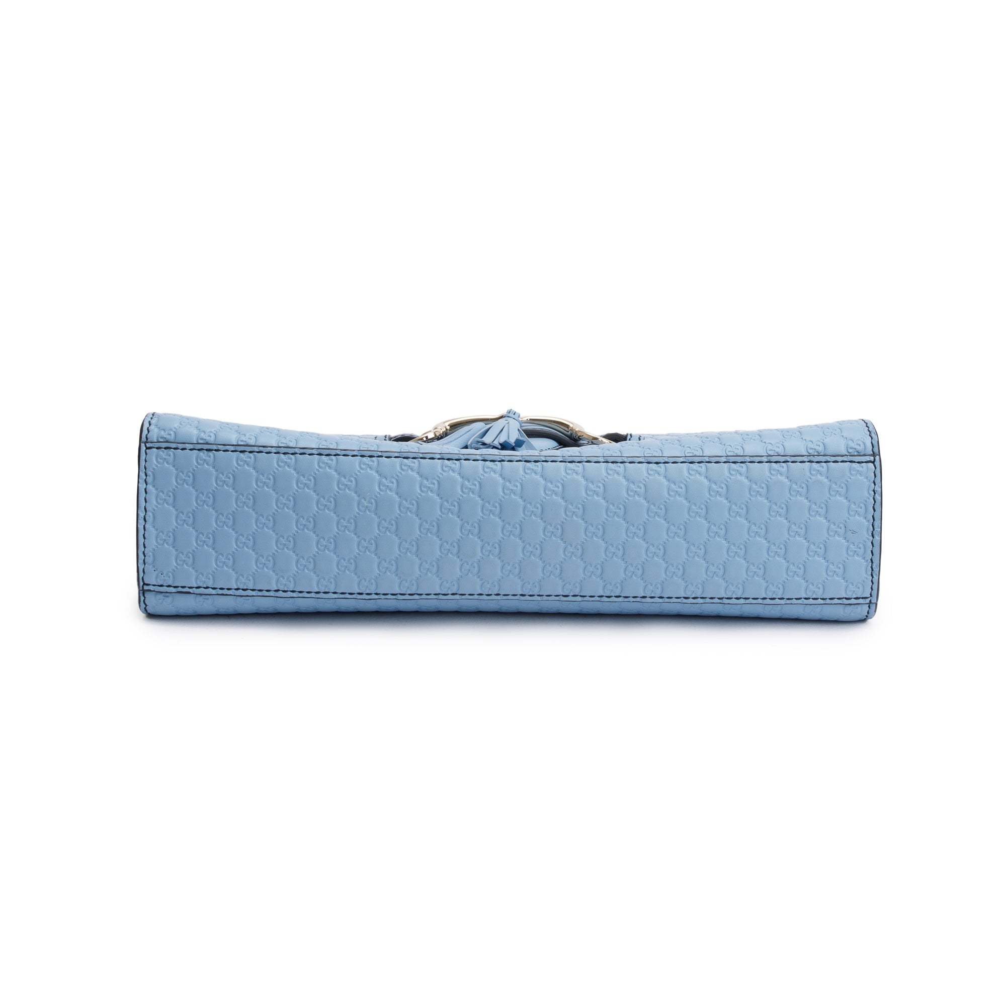 Gucci Blue Medium Microguccissima Emily Chain Shoulder Bag