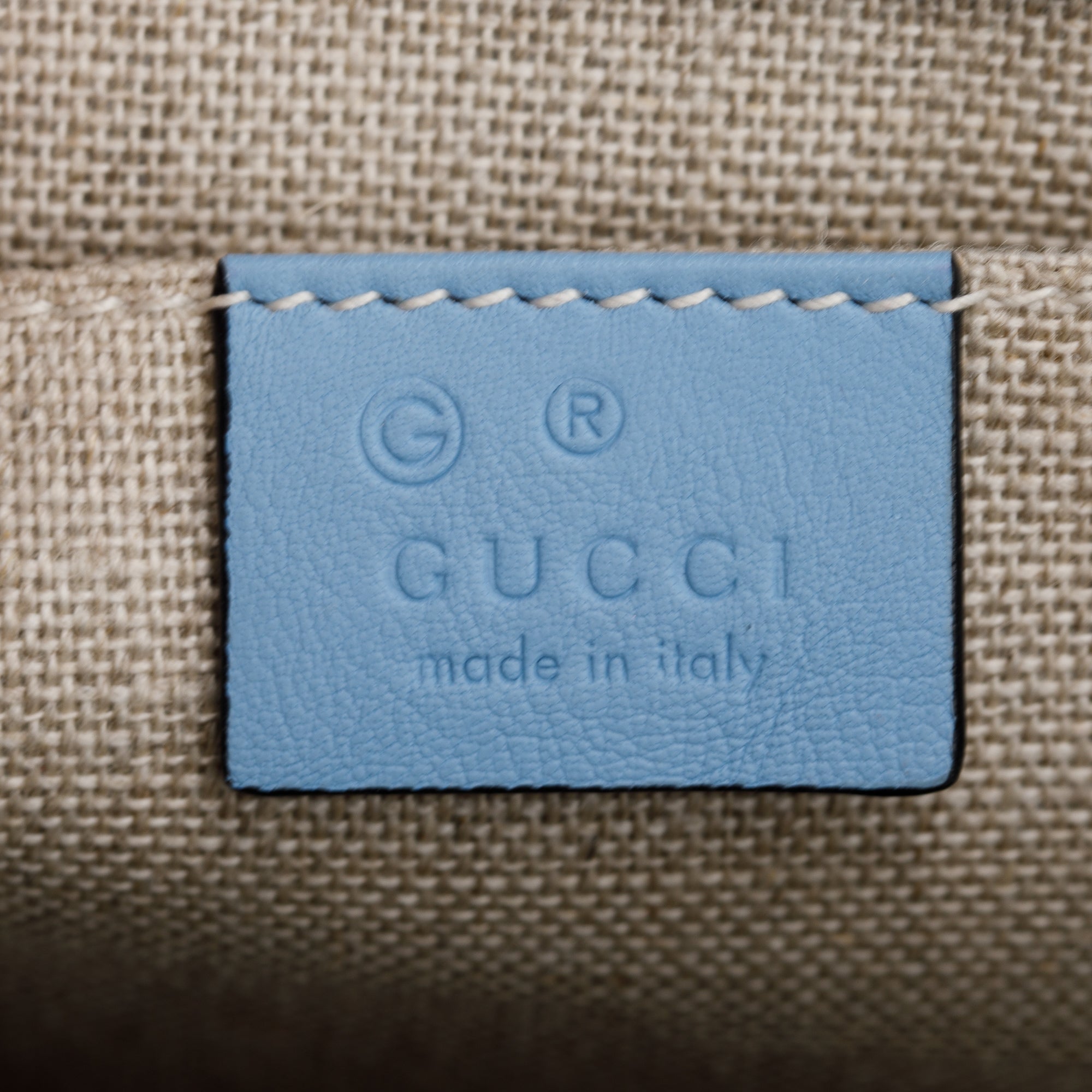 Gucci Blue Medium Microguccissima Emily Chain Shoulder Bag