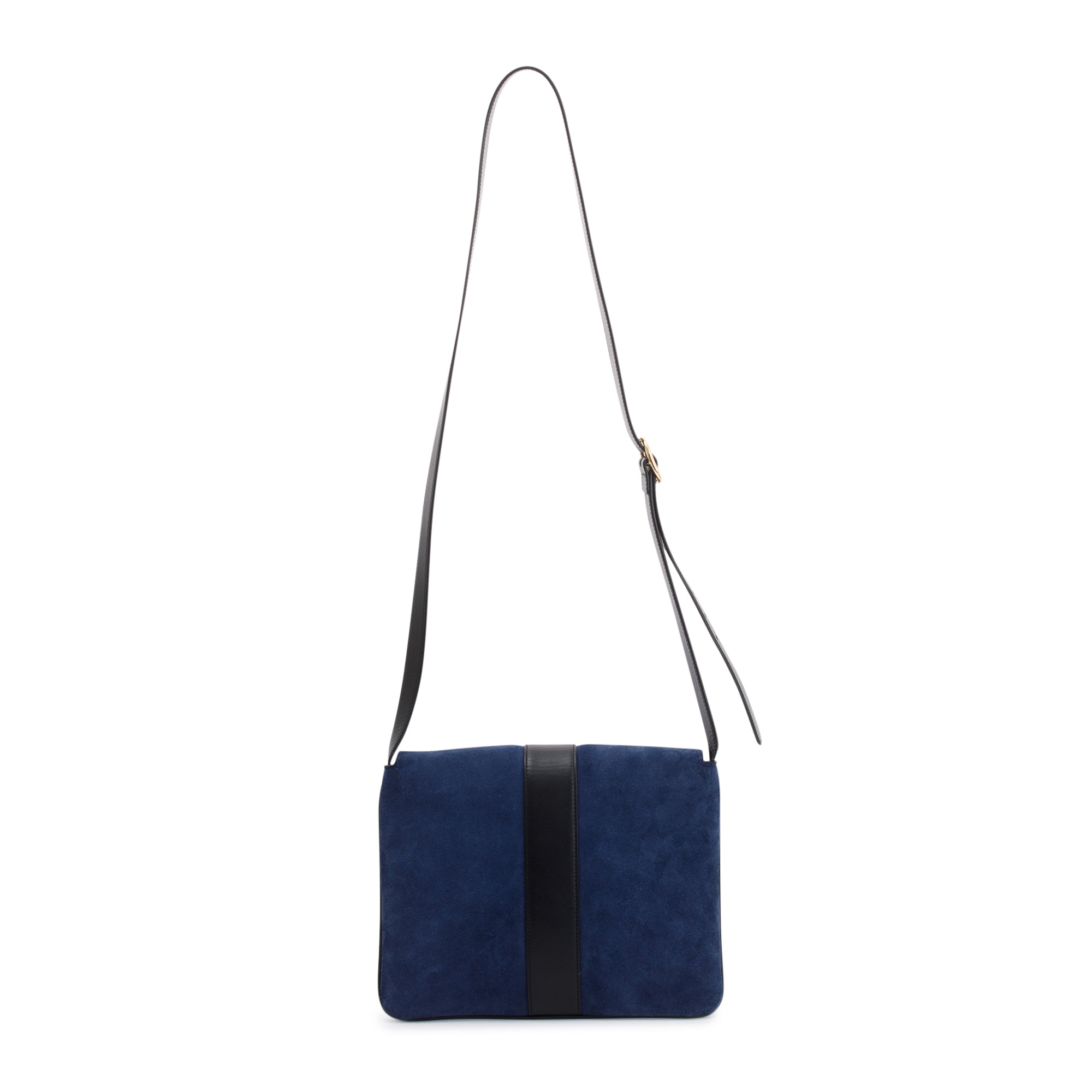 Gucci Blue Medium Suede Arli Shoulder Bag