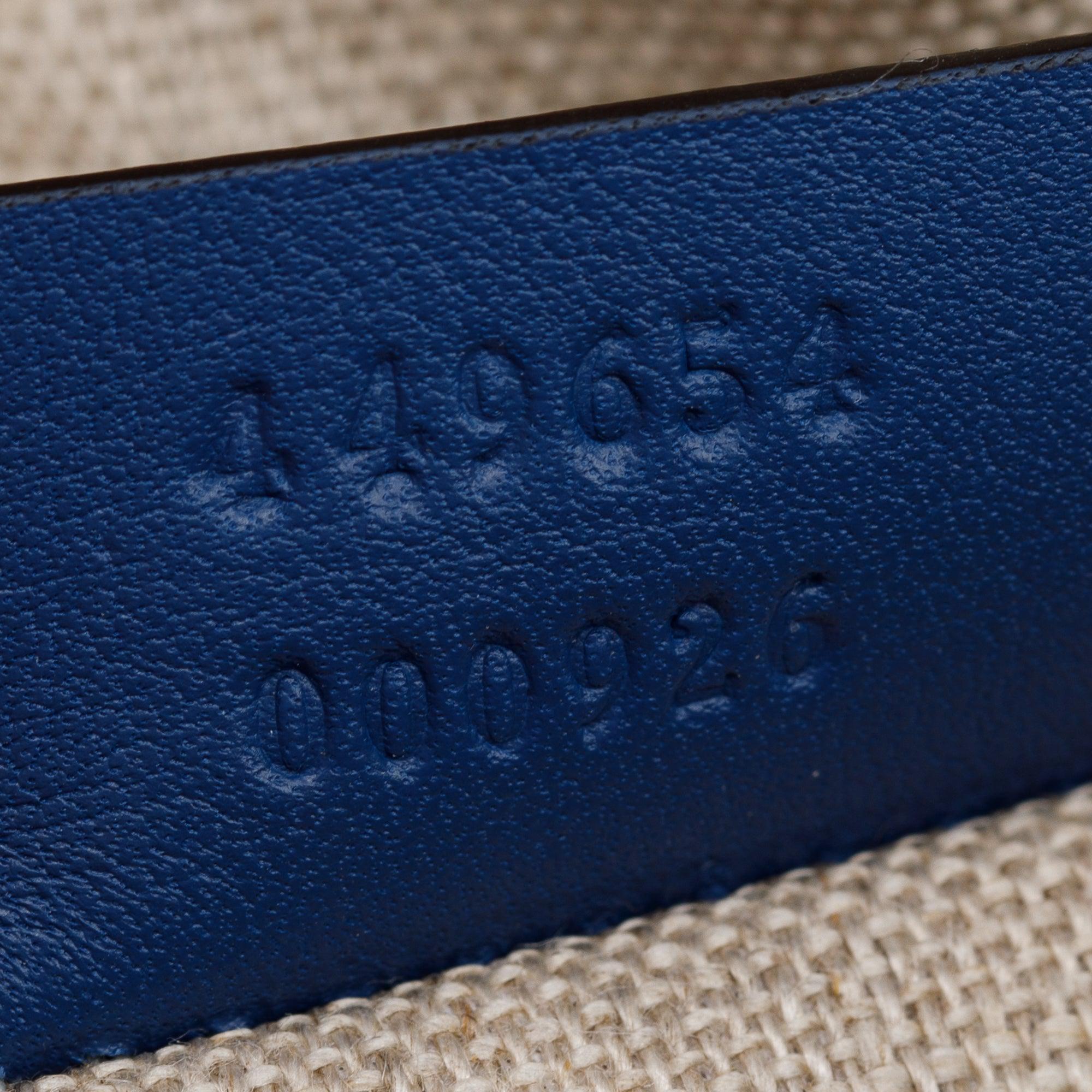 Gucci Blue Microguccissima Leather Mini Dome Bag w/ Strap