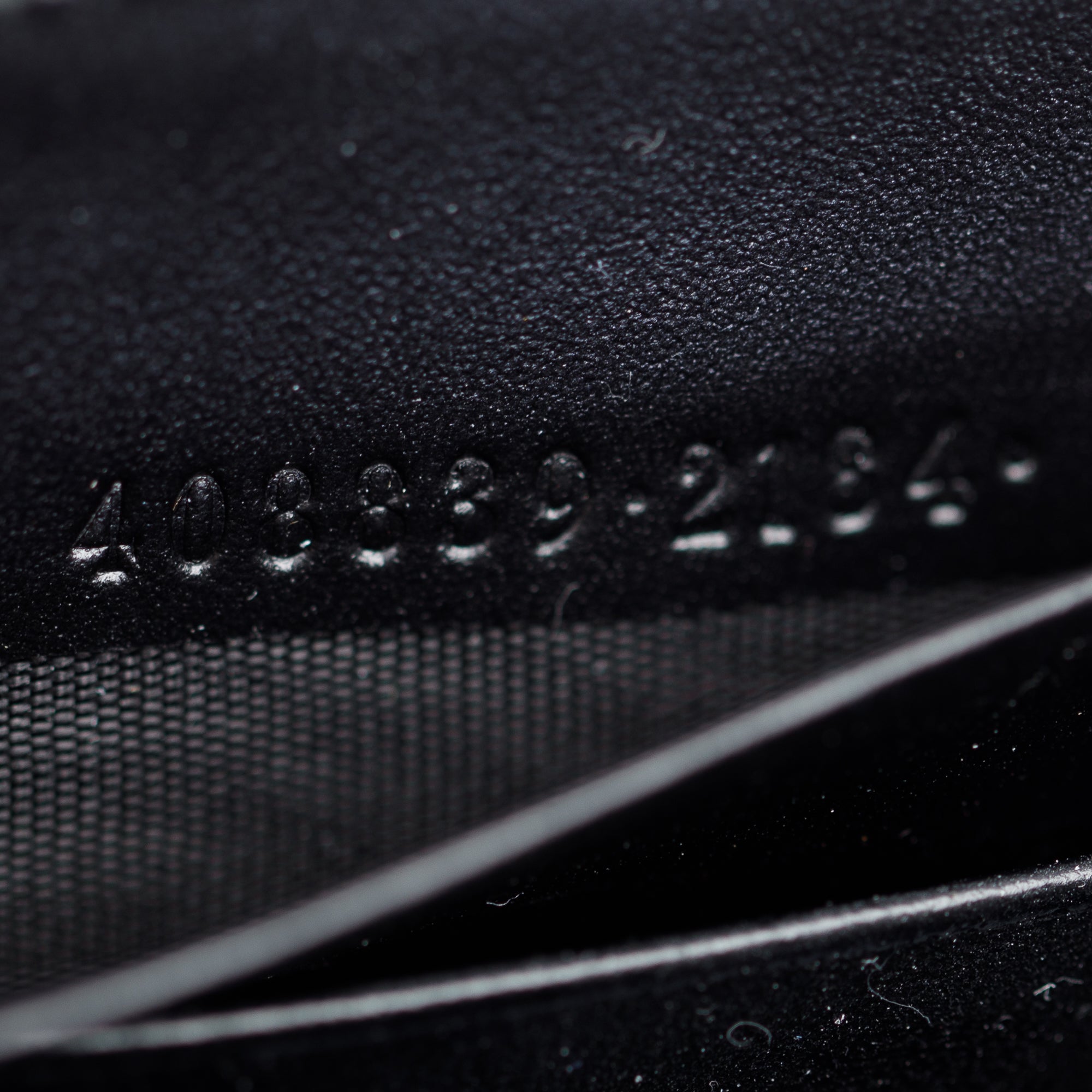 Gucci Blue Signature & Black Calfskin Leather Continental Zip Wallet