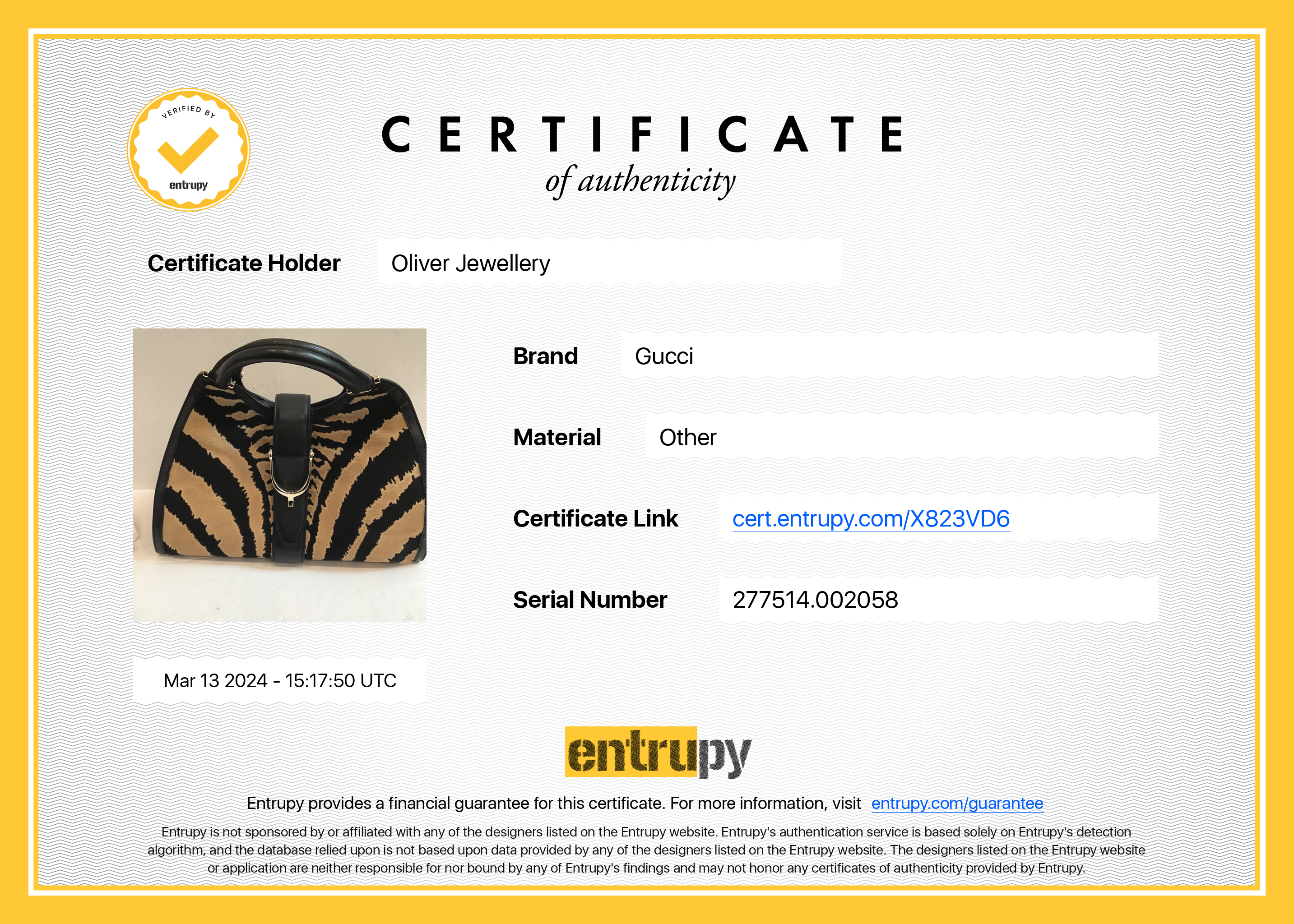 Gucci Brown Calf Hair Large Stirrup Top Handle