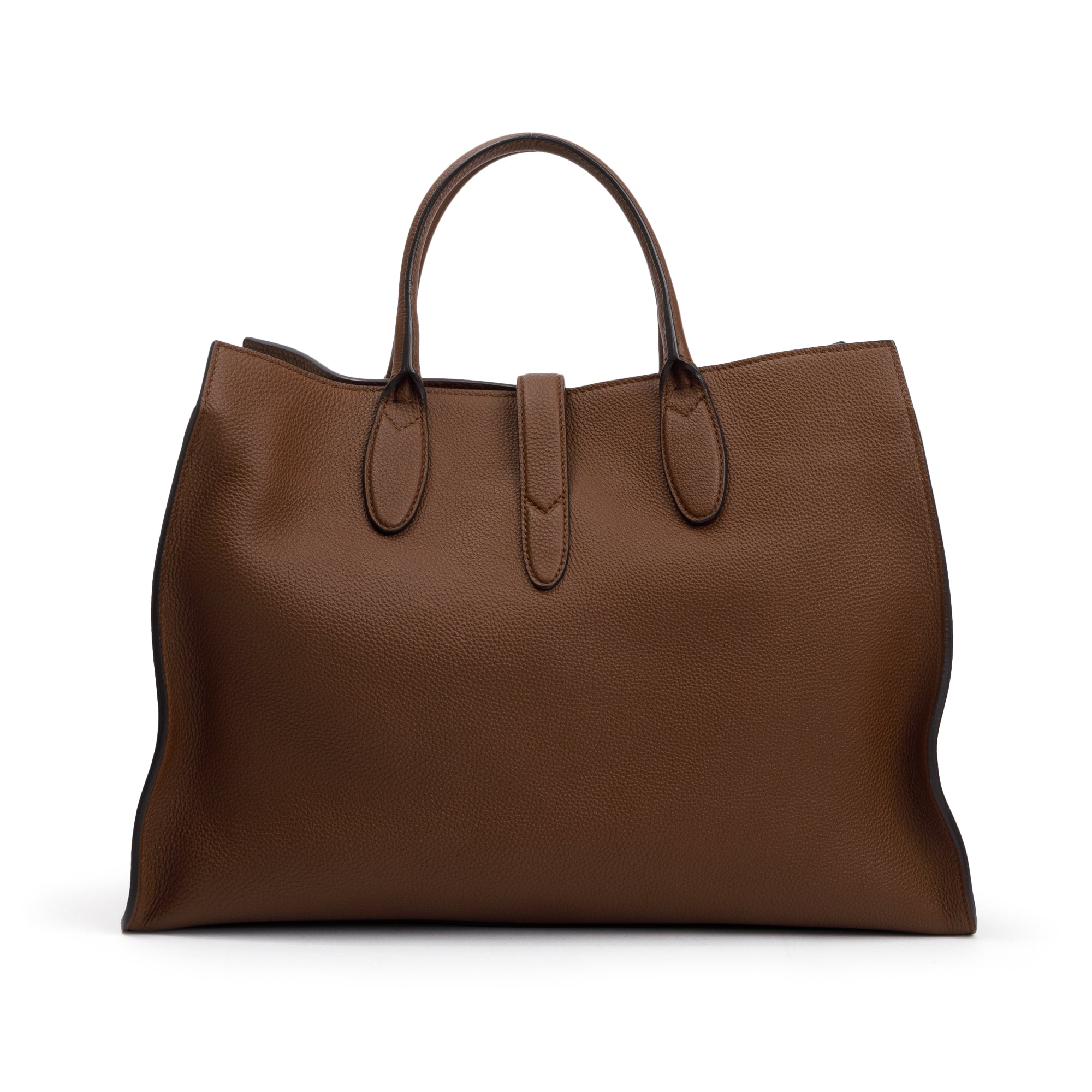 Gucci Brown Calfskin Leather Medium Soft Jackie Tote