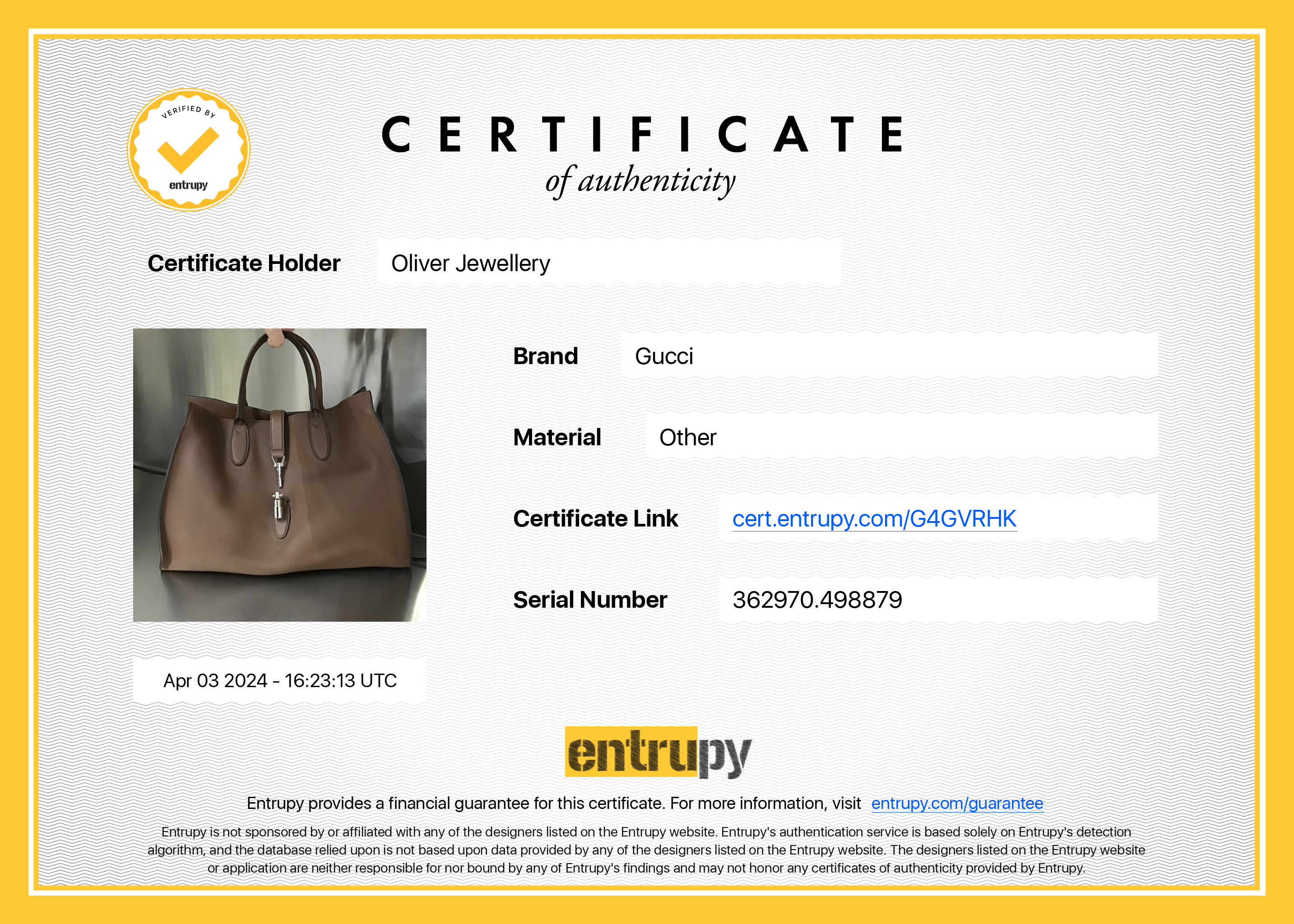 Gucci Brown Calfskin Leather Medium Soft Jackie Tote