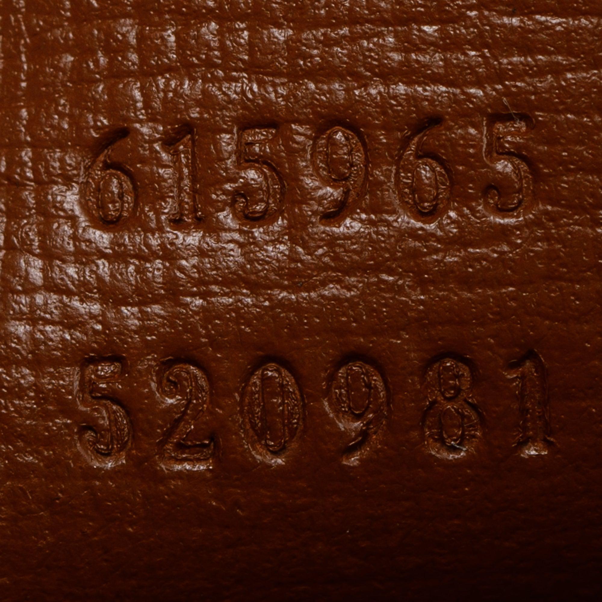 Gucci Brown Calfskin Leather Mini Sylvie 1969 Flap Messenger Bag