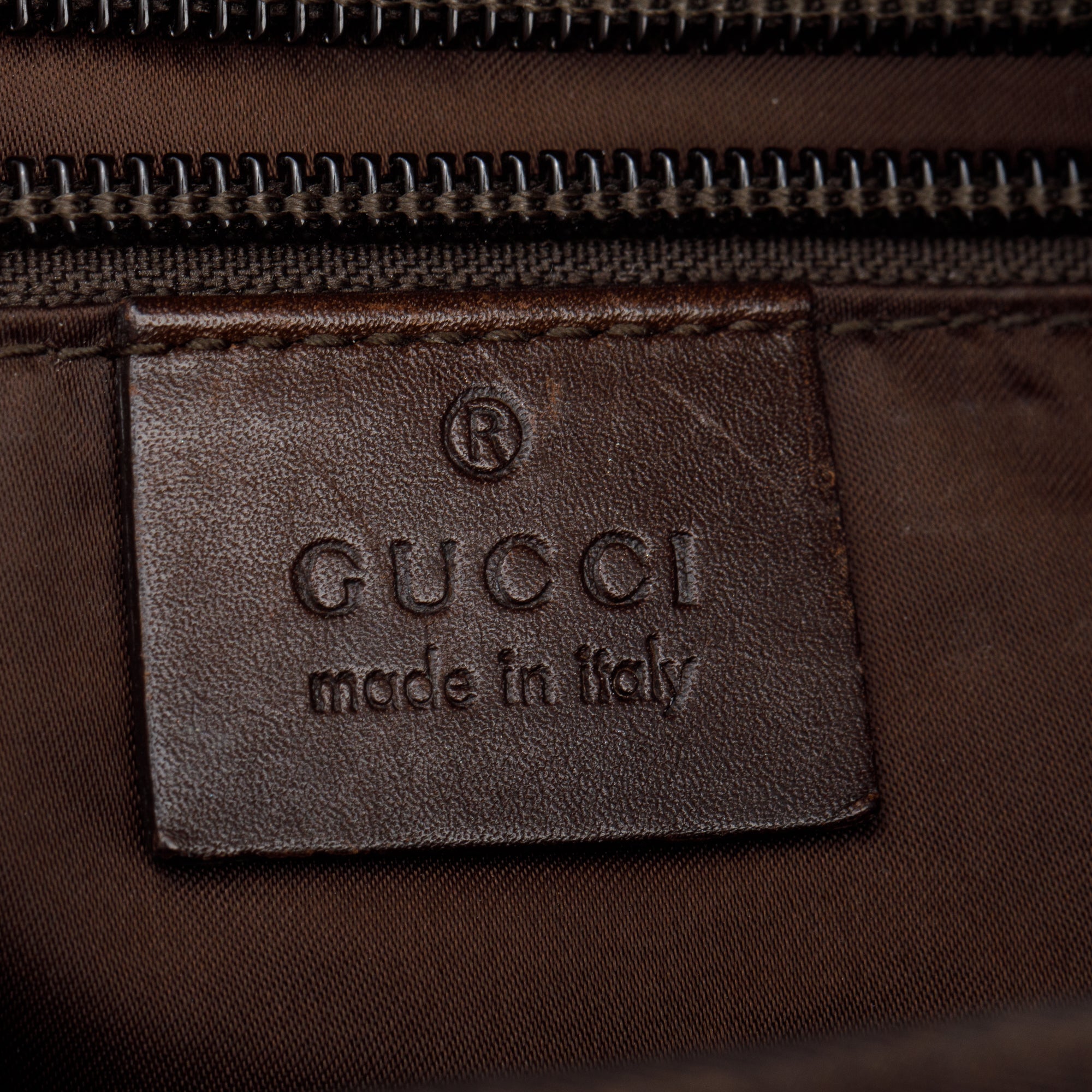 Gucci Brown Diamante Web Nylon Messenger Bag