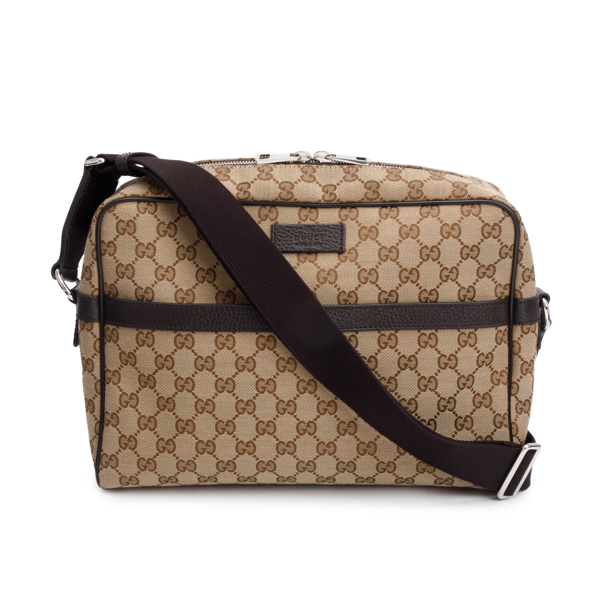 Gucci Brown GG Canvas Messenger Bag