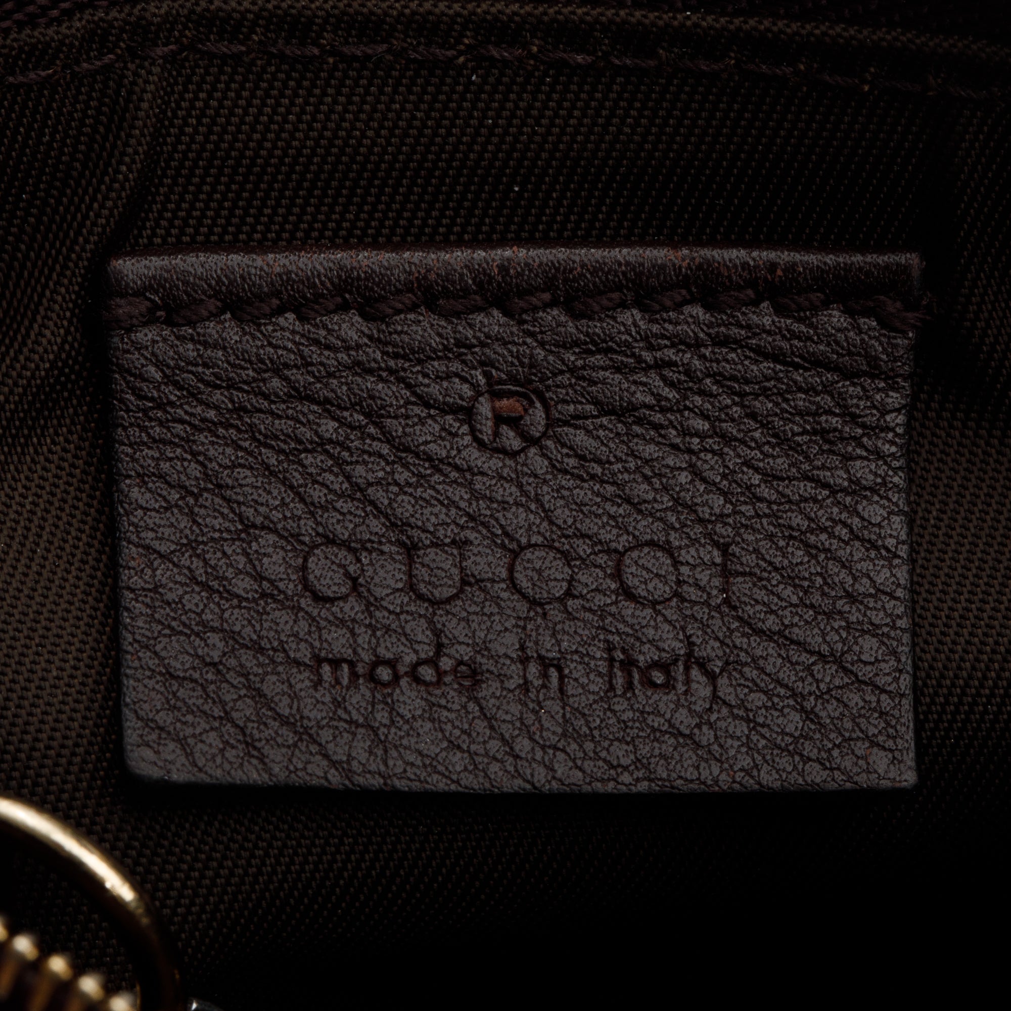 Gucci Brown GG Signature Leather Key Pouch w/ Box