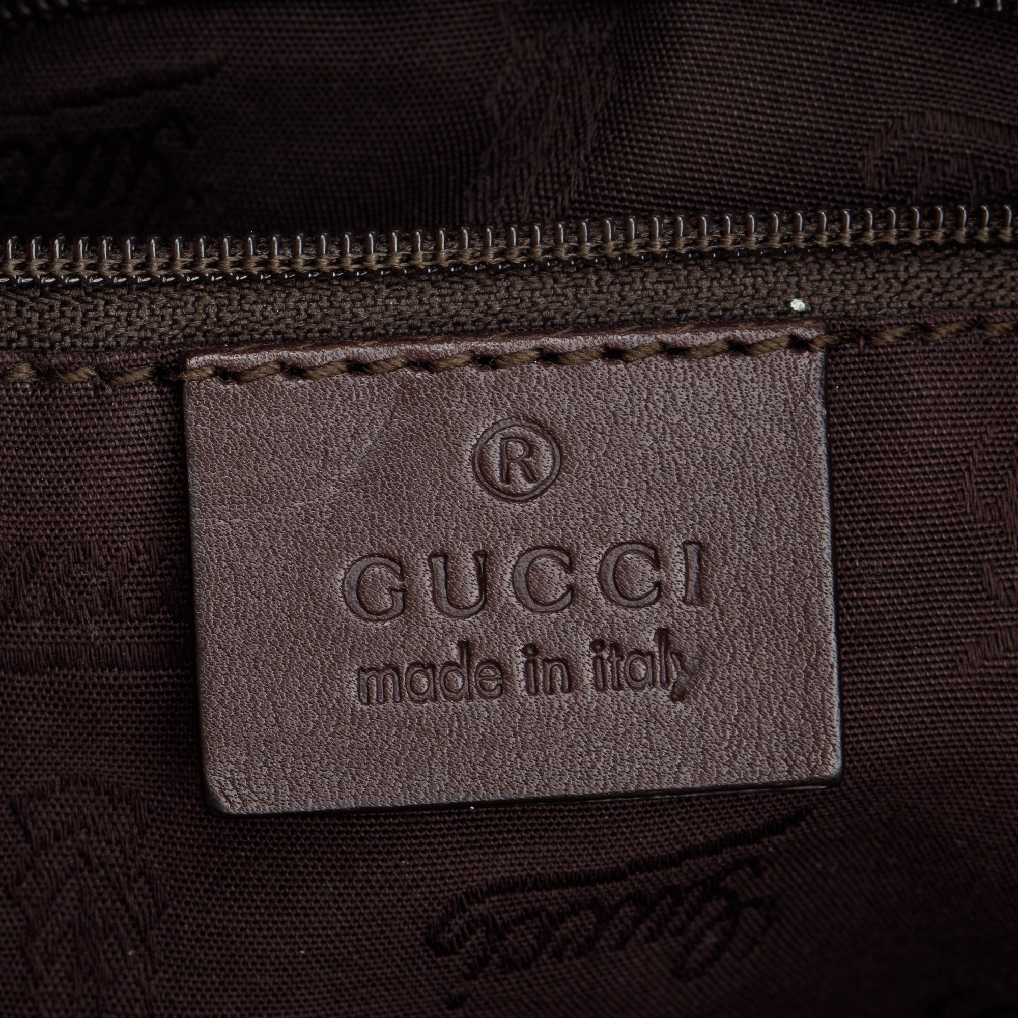 Gucci Brown GG Signature Leather Medium Sukey Tote
