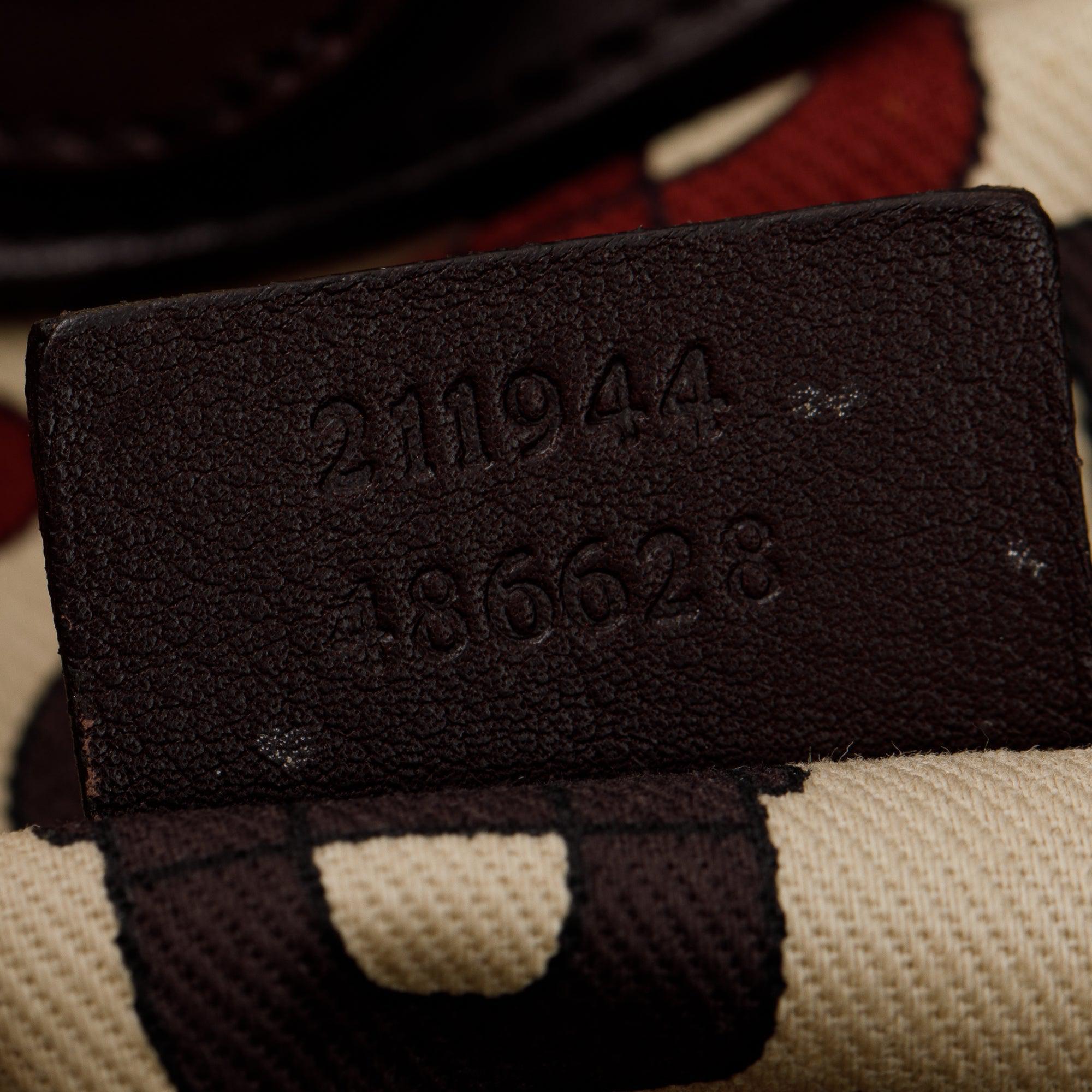 Gucci Brown GG Signature Leather Medium Sukey Tote